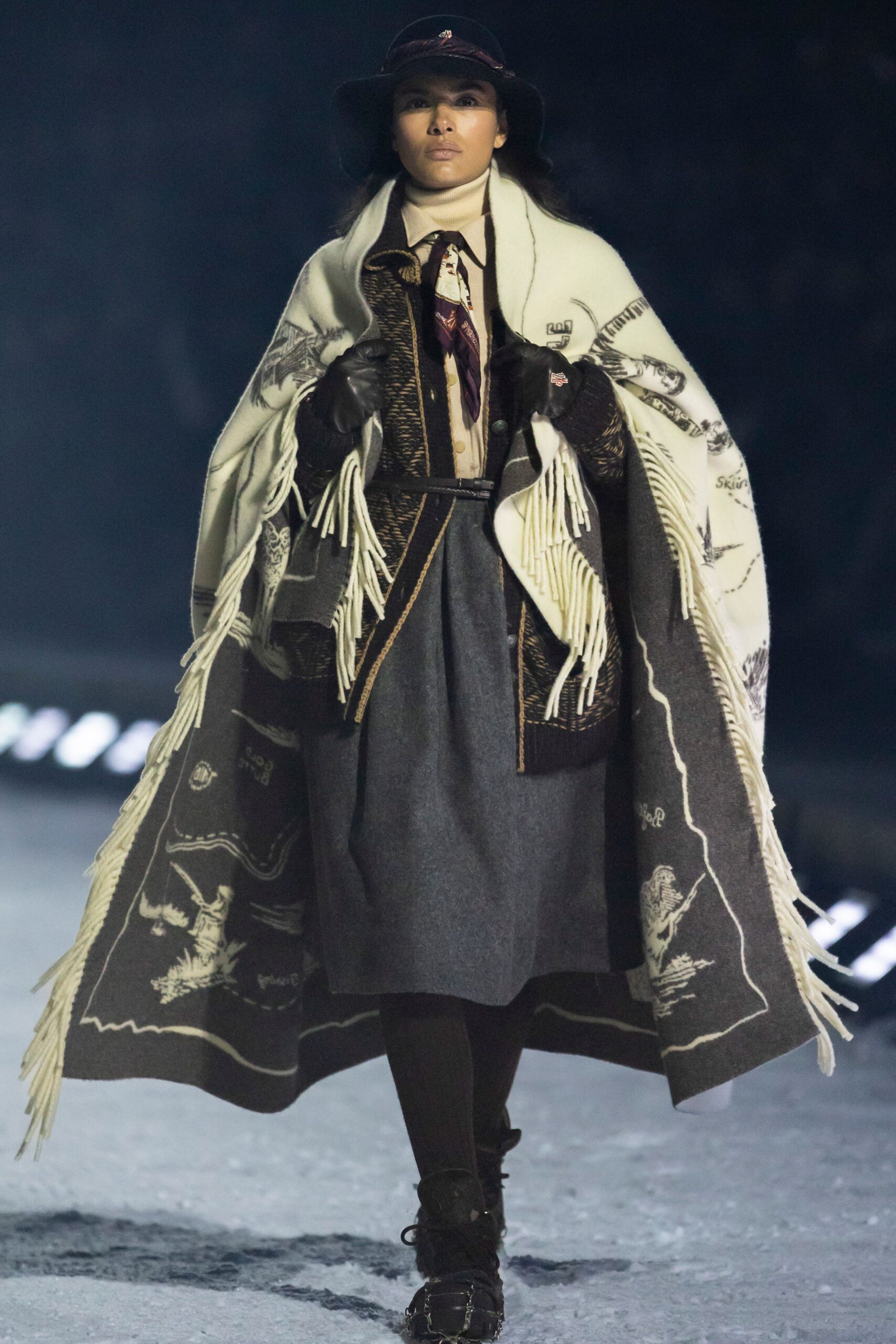 black and white layered fashion