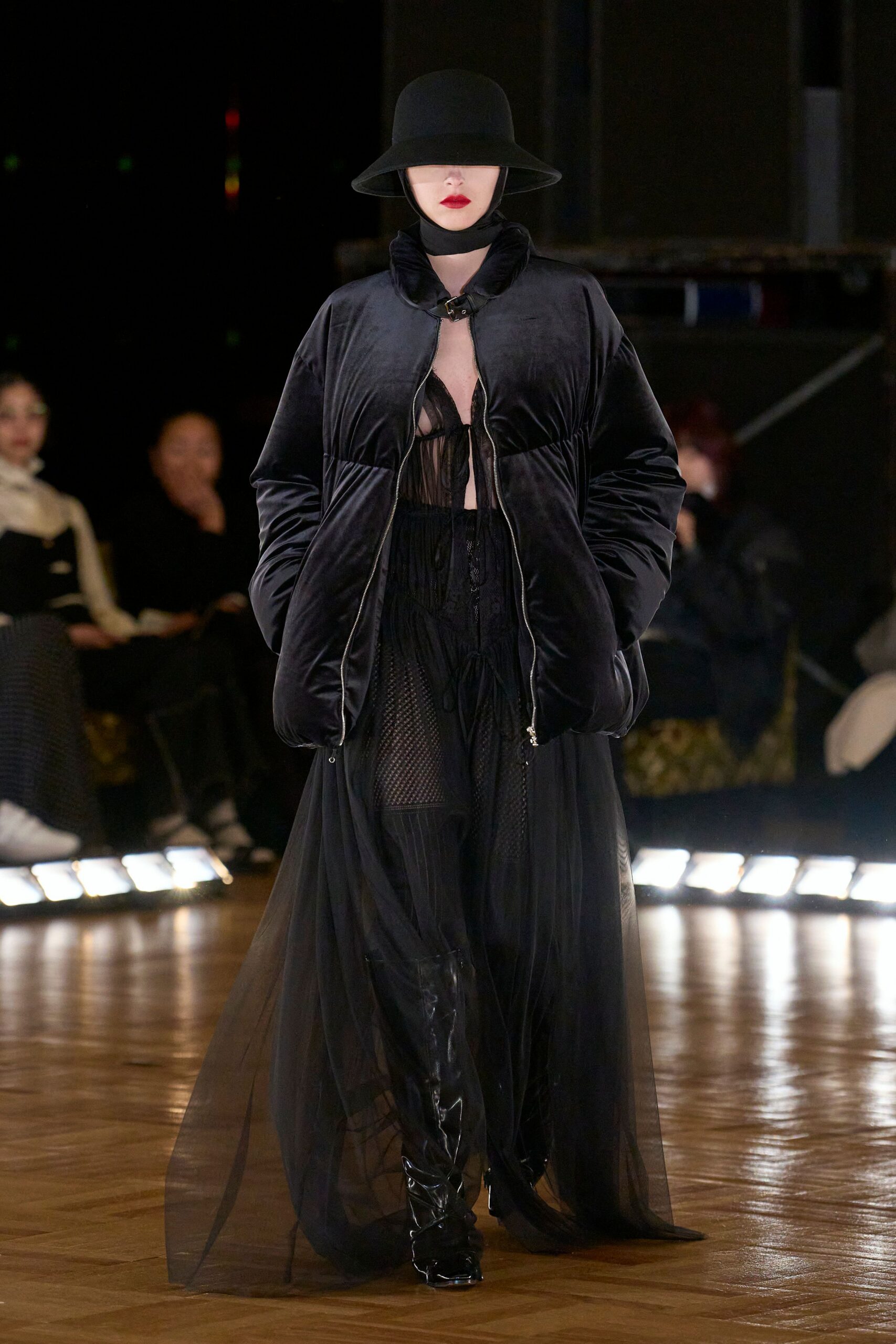 black velvet oversized jacket