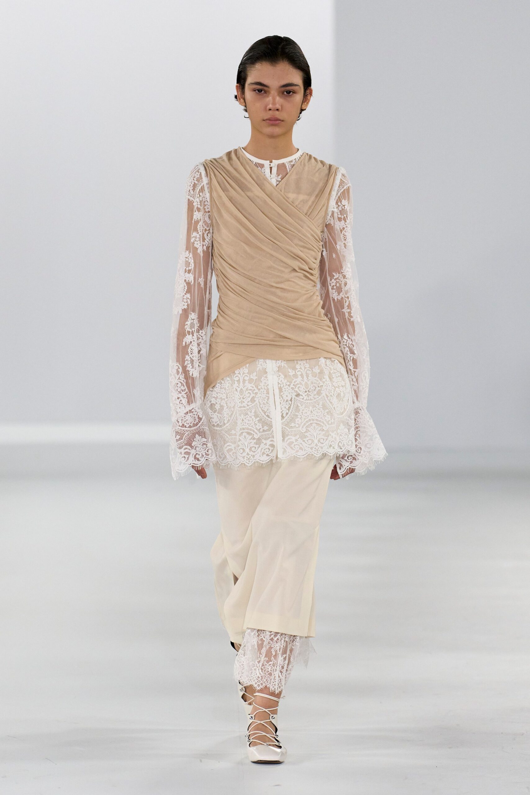 ivory cotton relaxed straight-leg pants