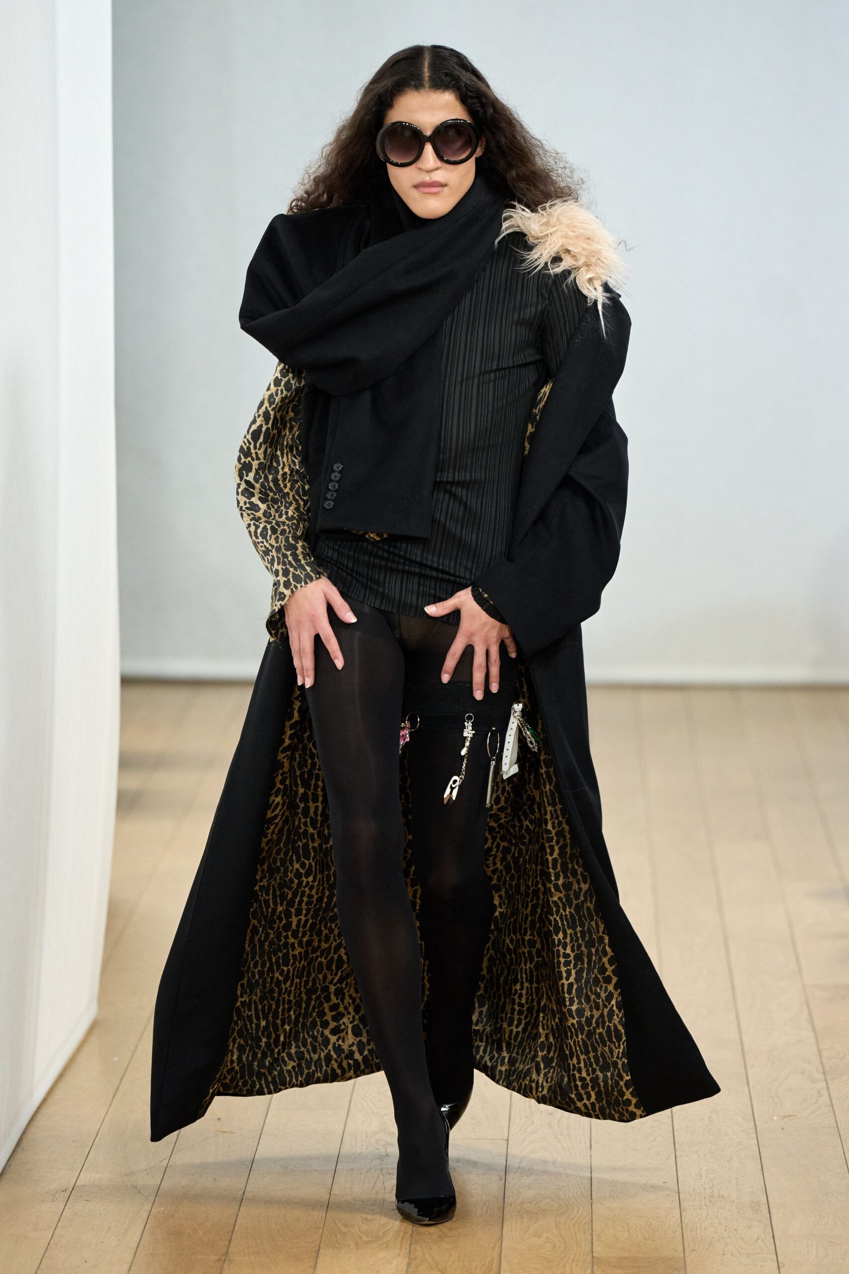 black wool coat with blazer