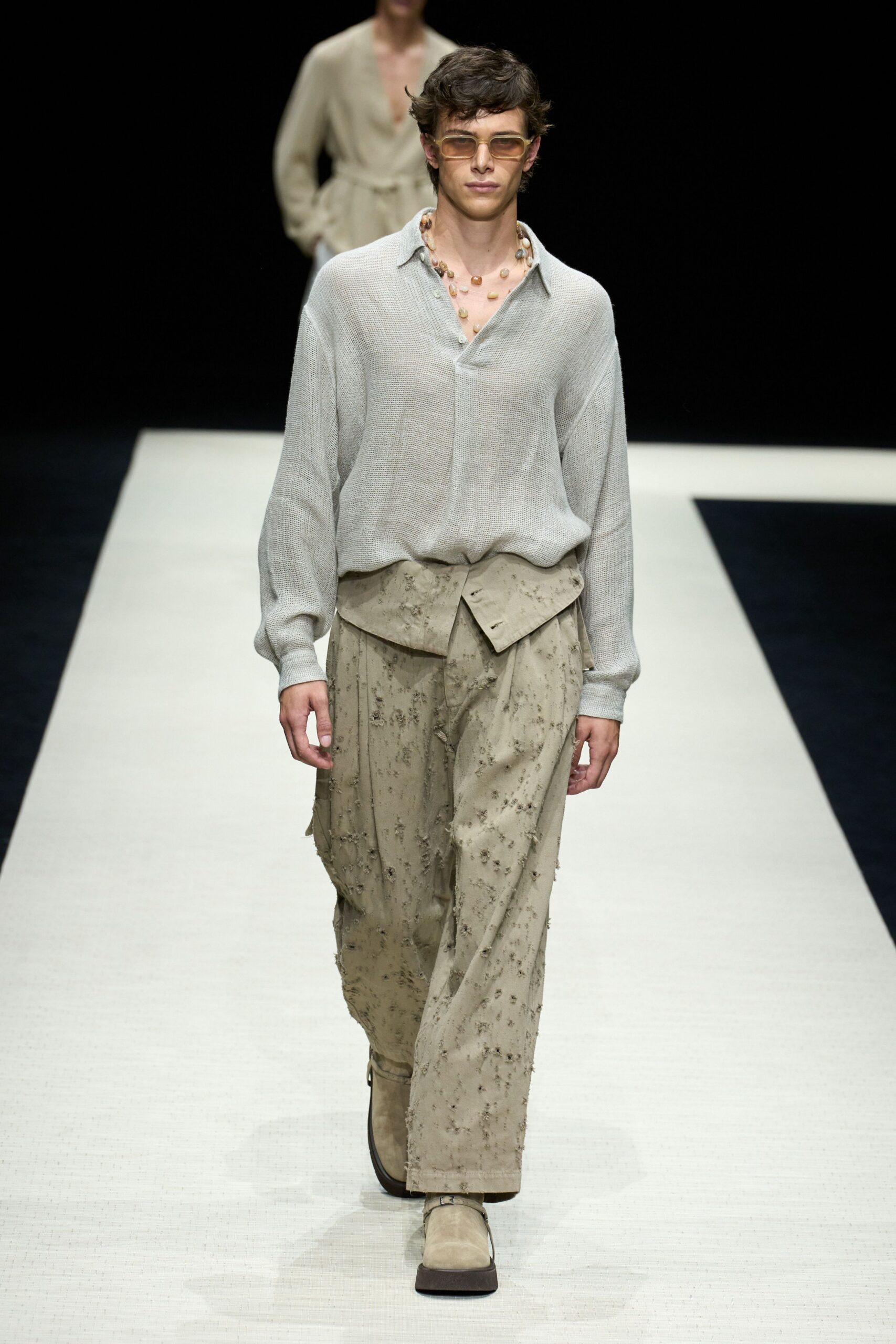 beige relaxed shirt and pants