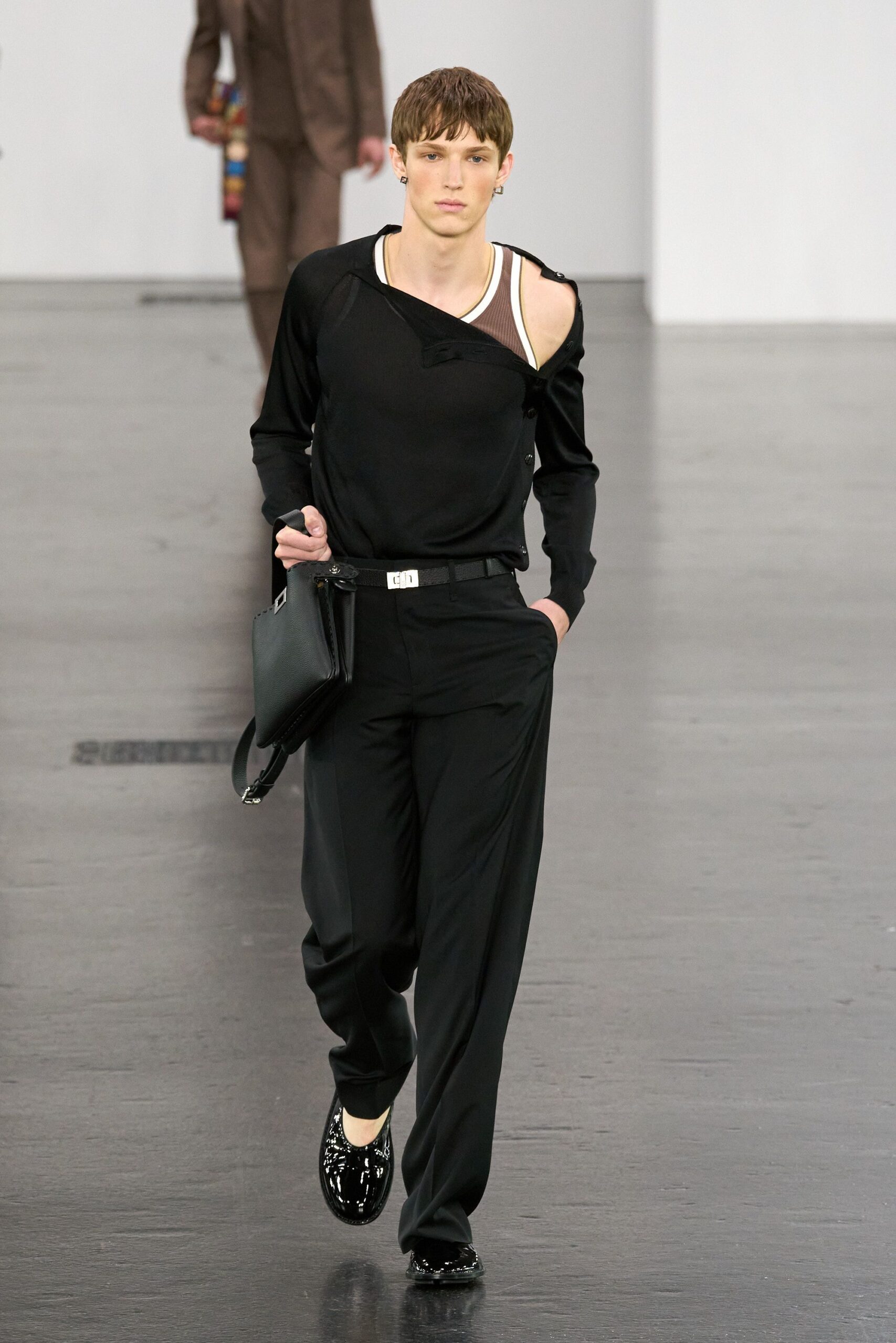 black relaxed shirt and pants