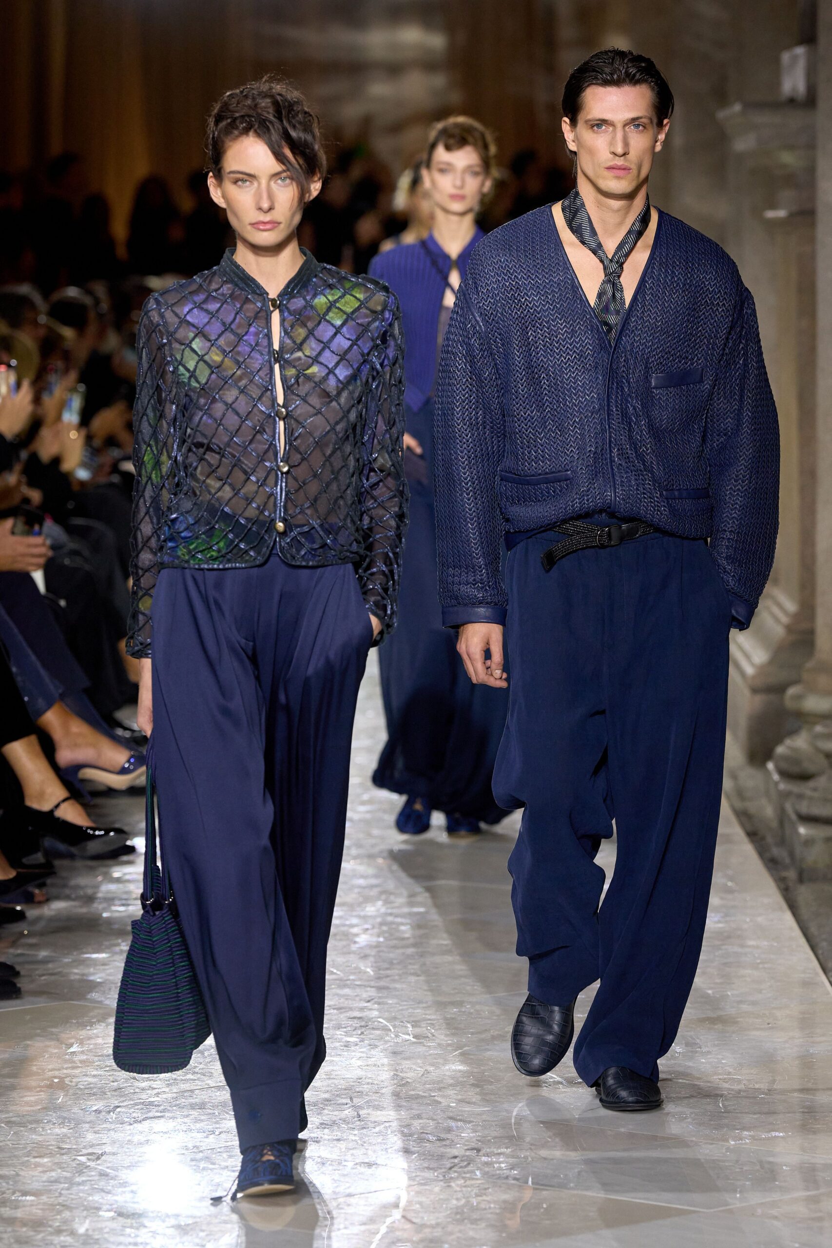 blue relaxed jacket and pants