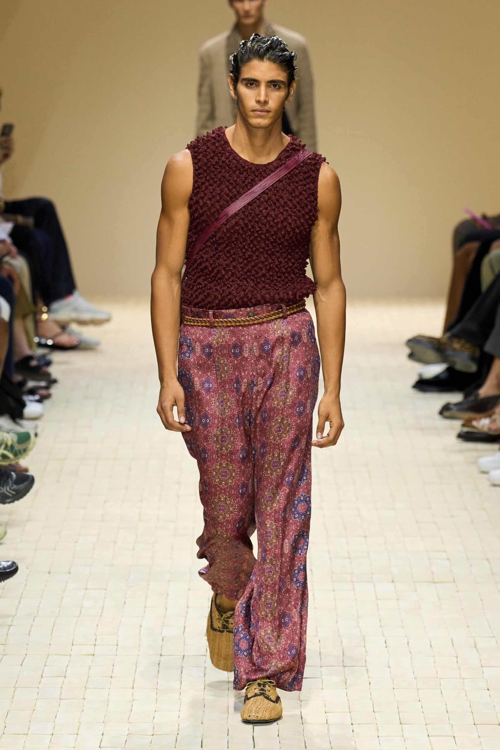 pink cotton relaxed flared pants