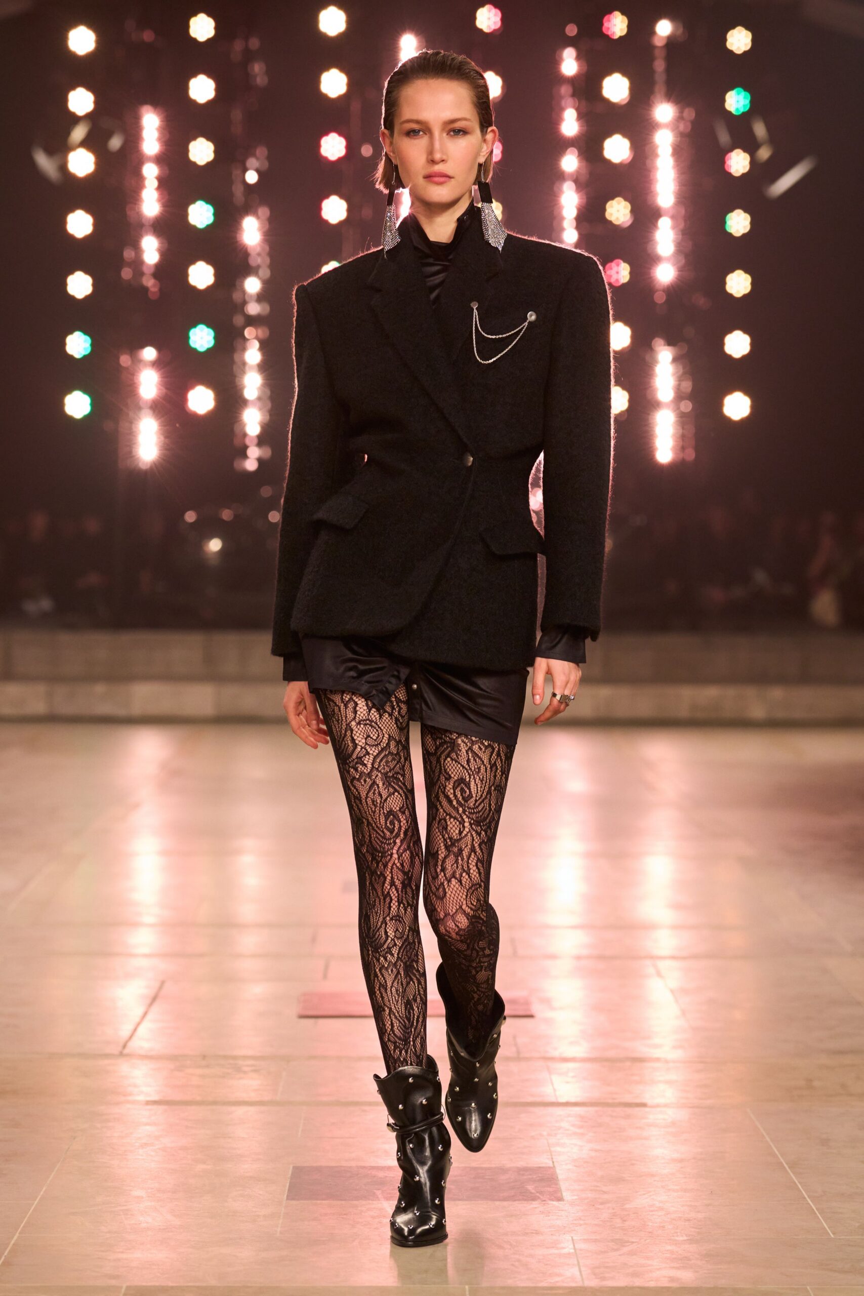 black tailored blazer with shorts