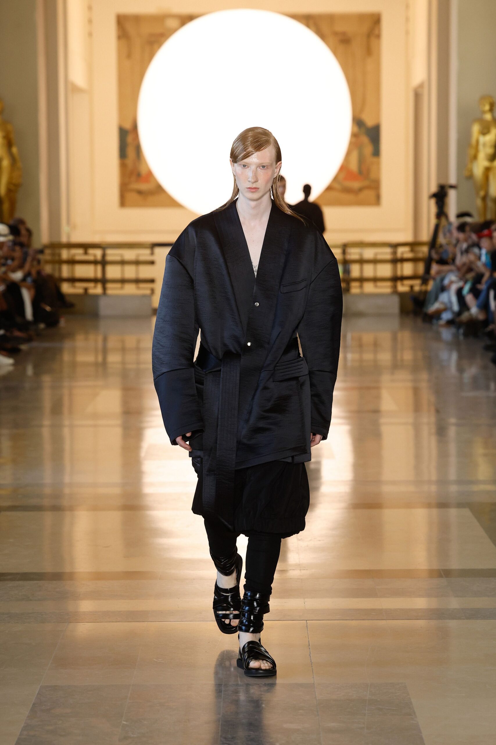 black silk relaxed jacket with pants