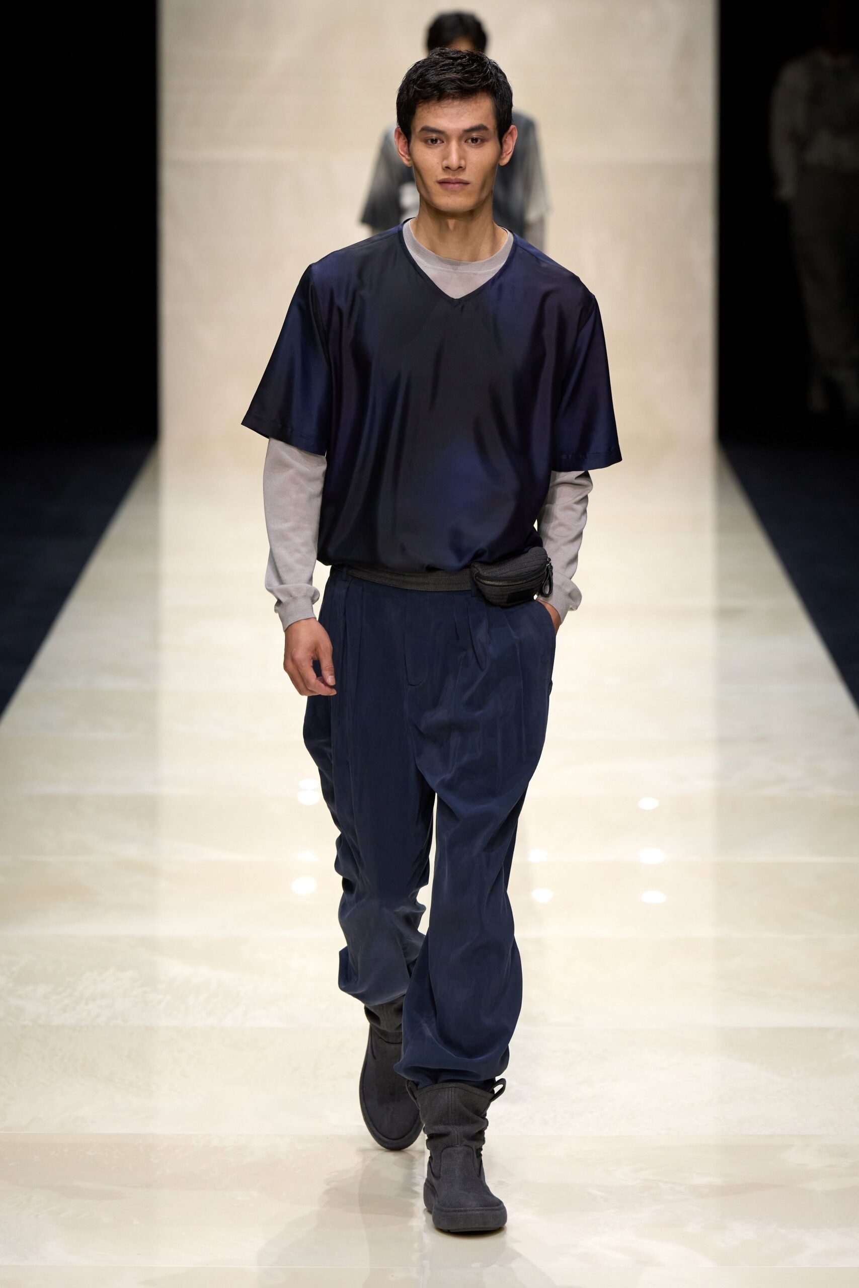 blue relaxed top and pants