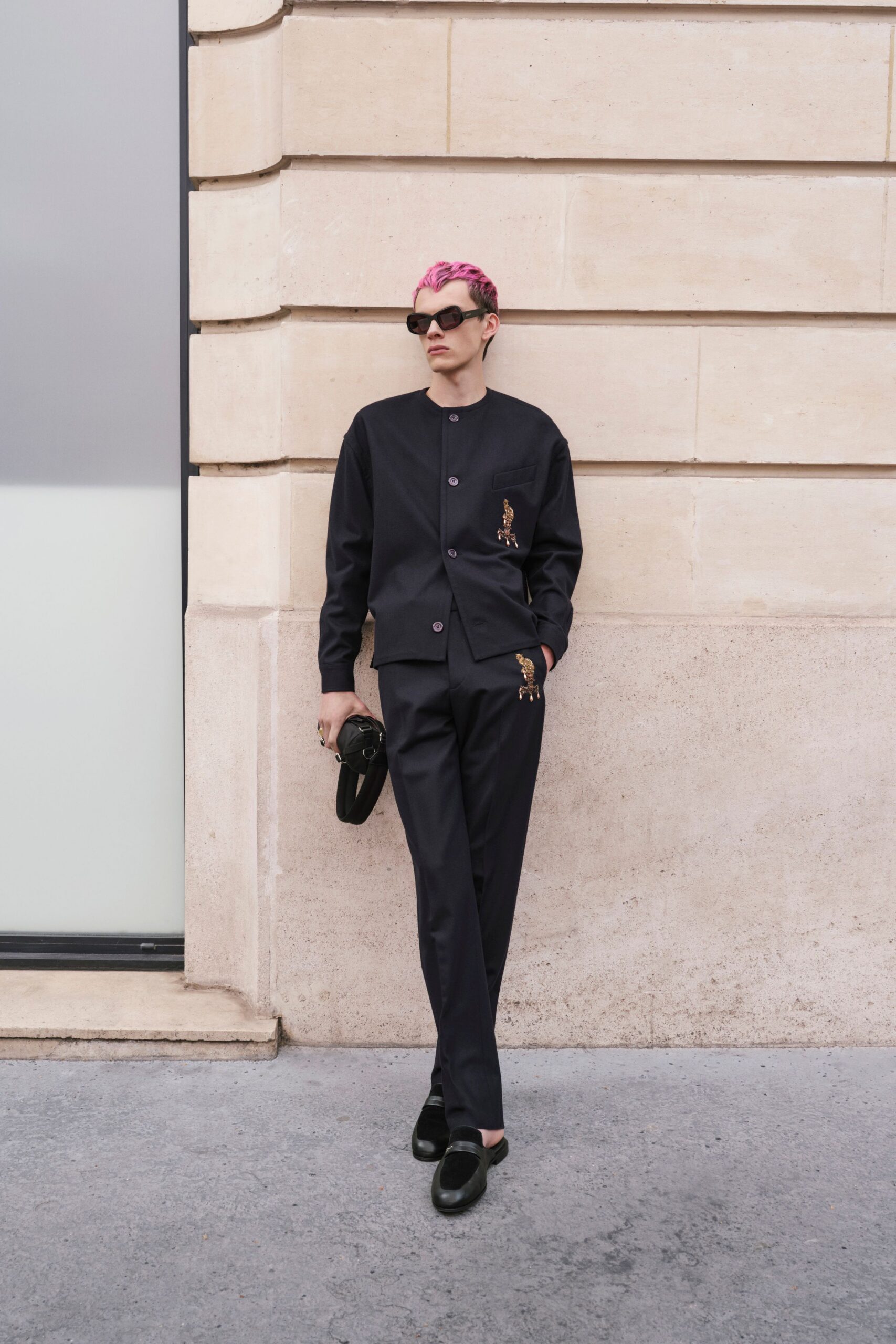 black vinyl sunglasses