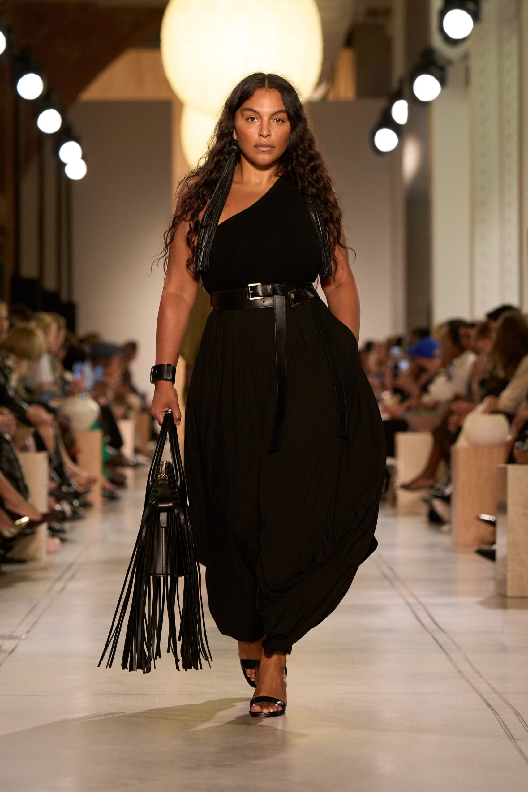 black relaxed sleeveless jumpsuit