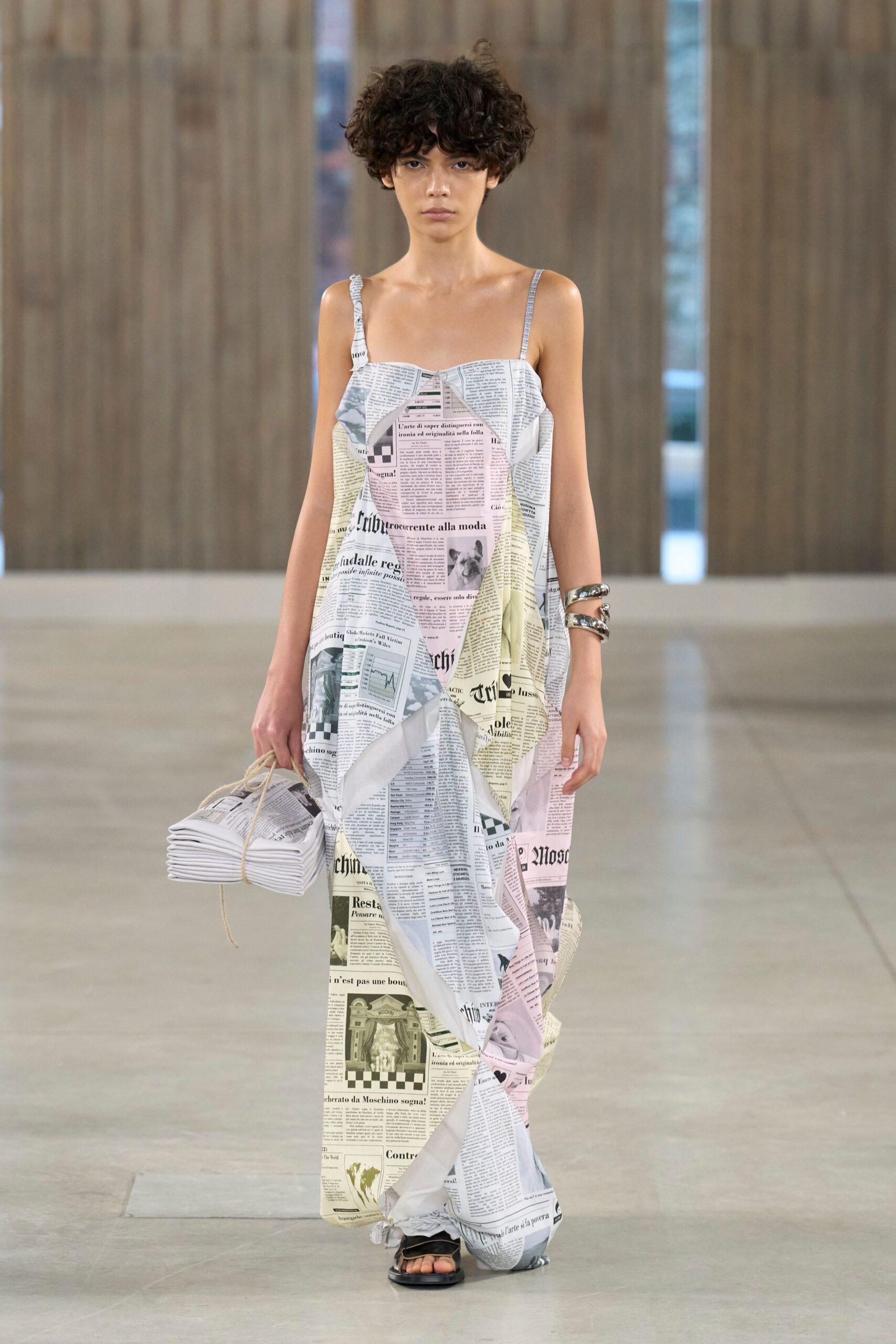 multi cotton sleeveless v-neck fitted layered printed dress
