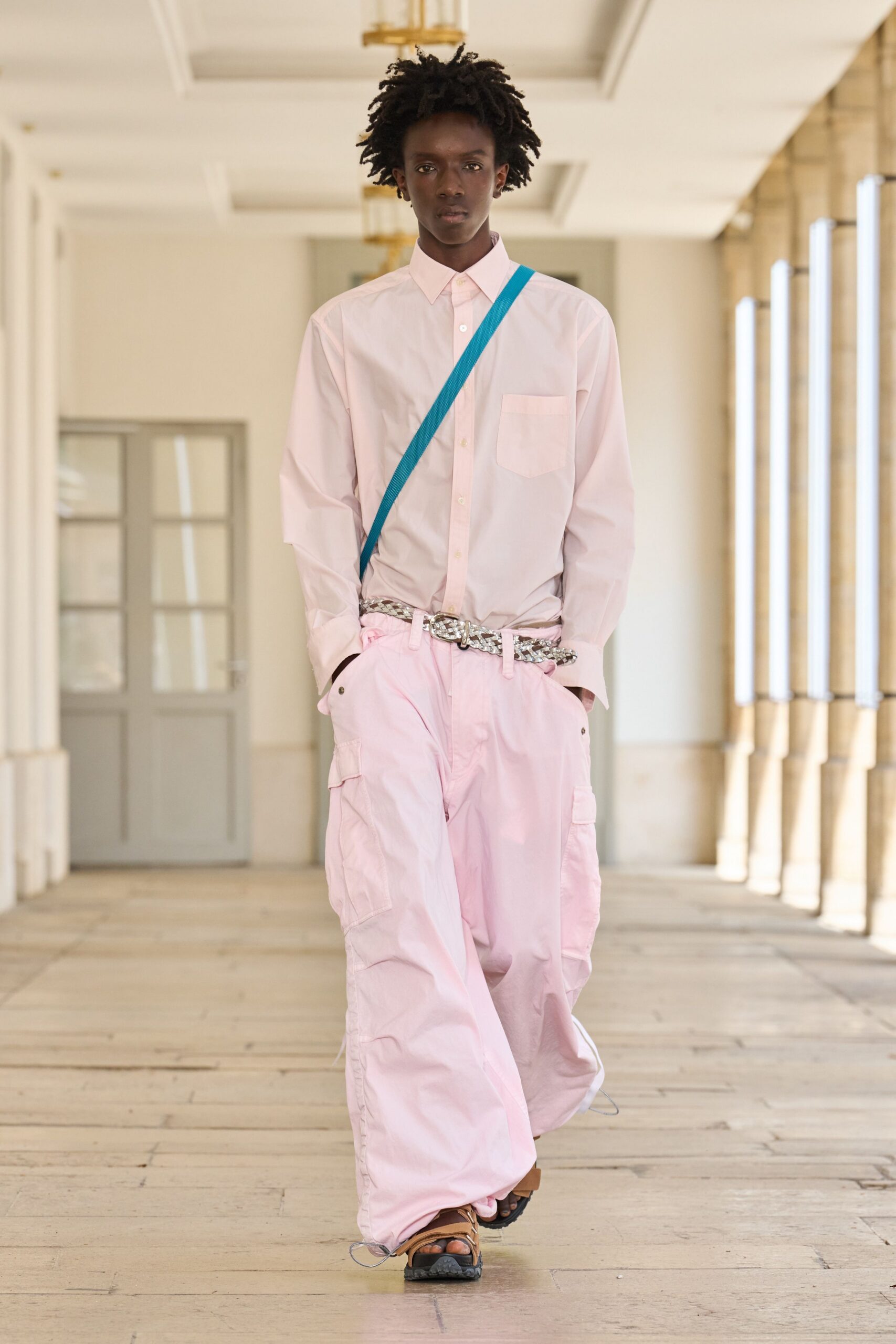 pink relaxed shirt and pants