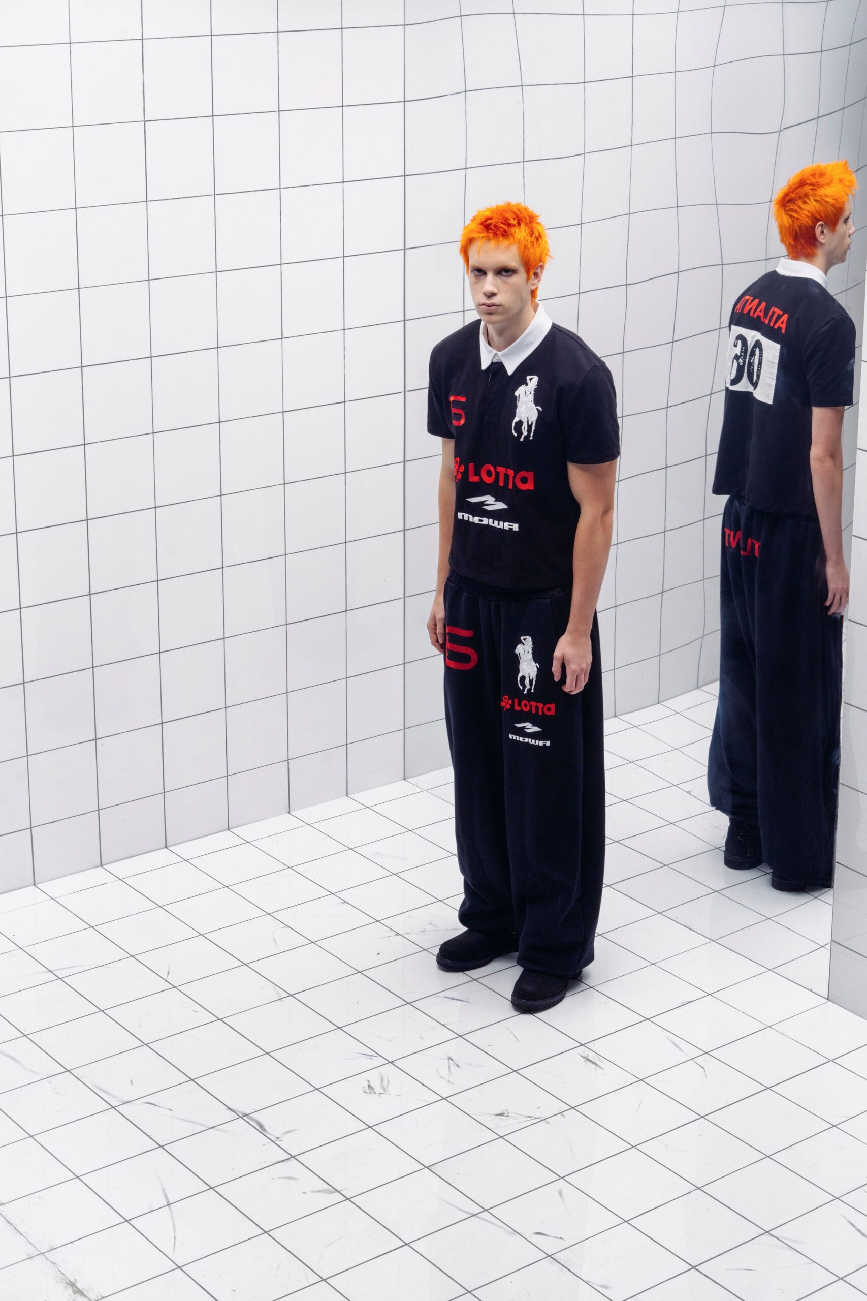 black relaxed t-shirt and pants