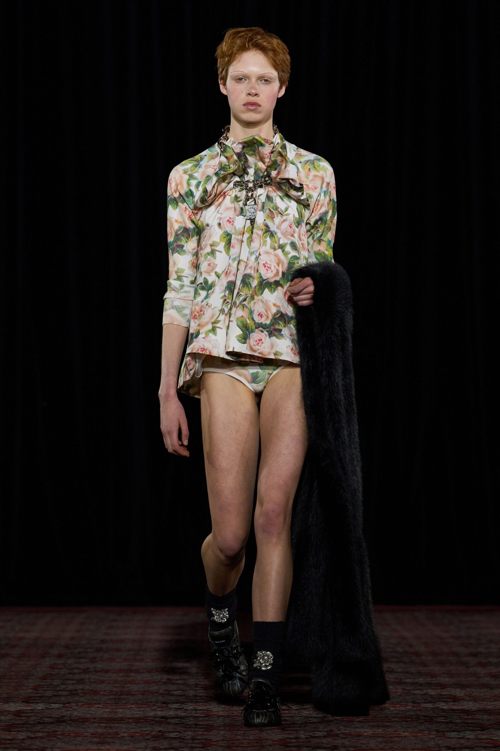floral silk shirt with shorts