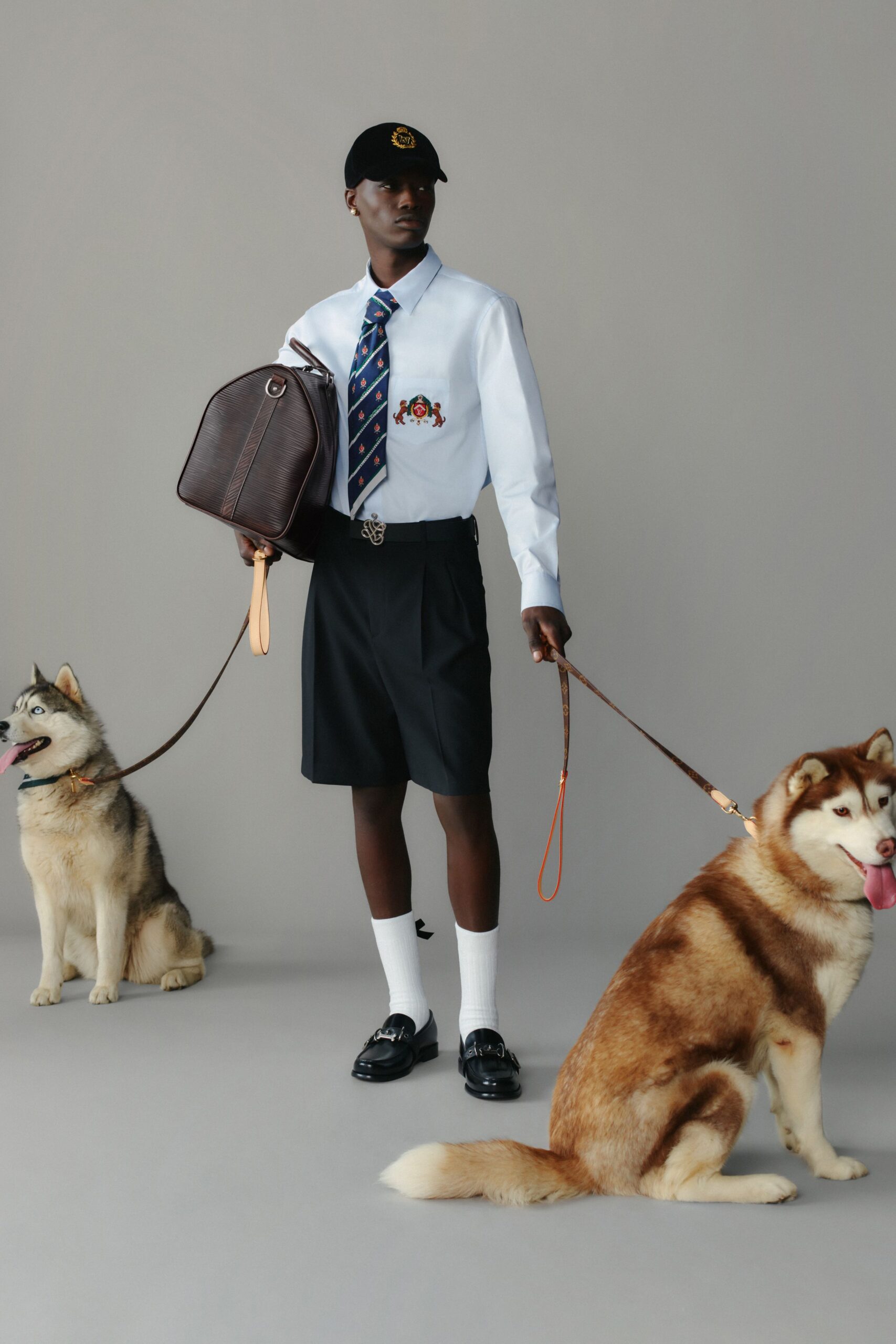 white cotton shirt with black shorts