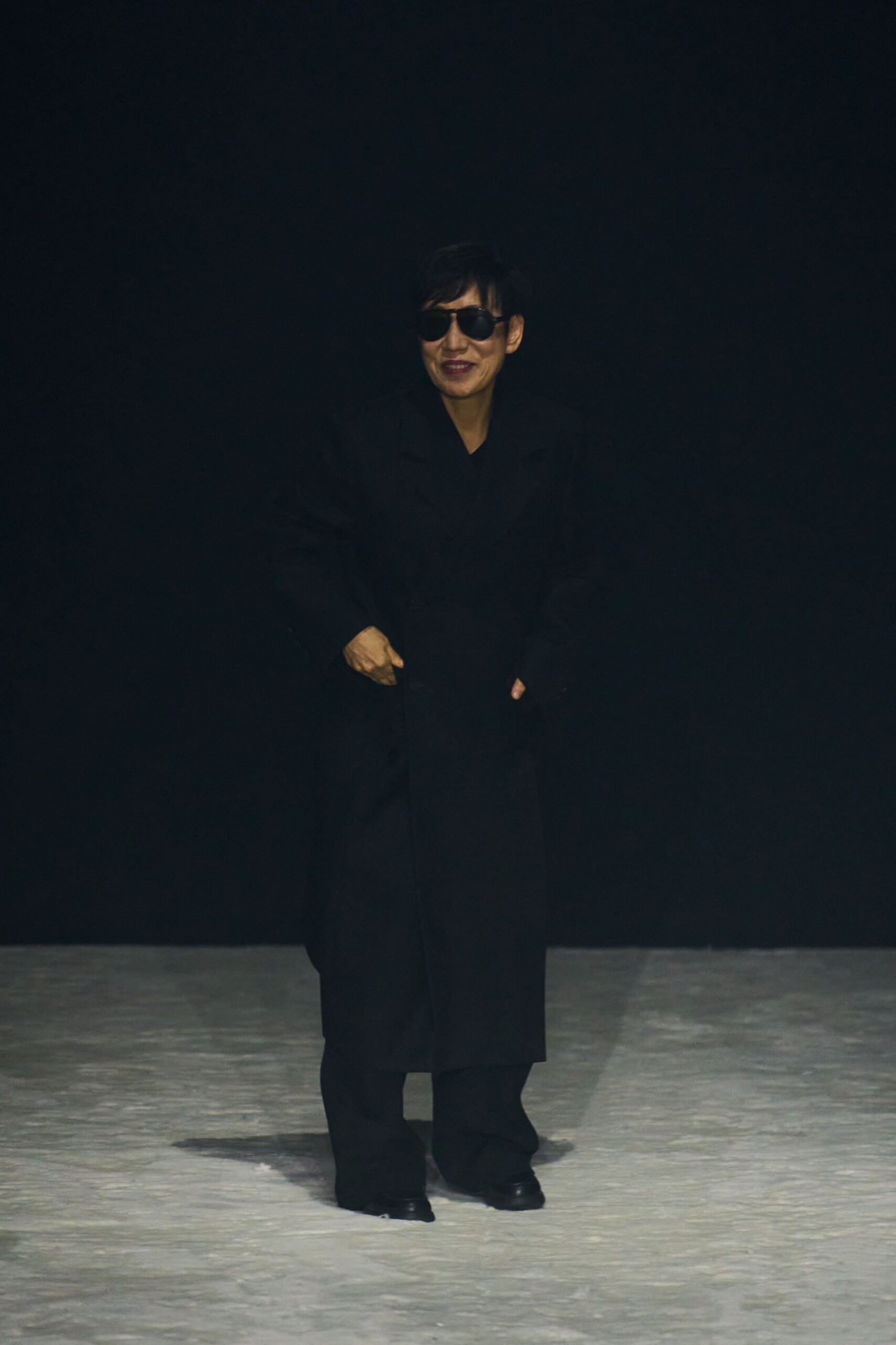 black wool coat with pants