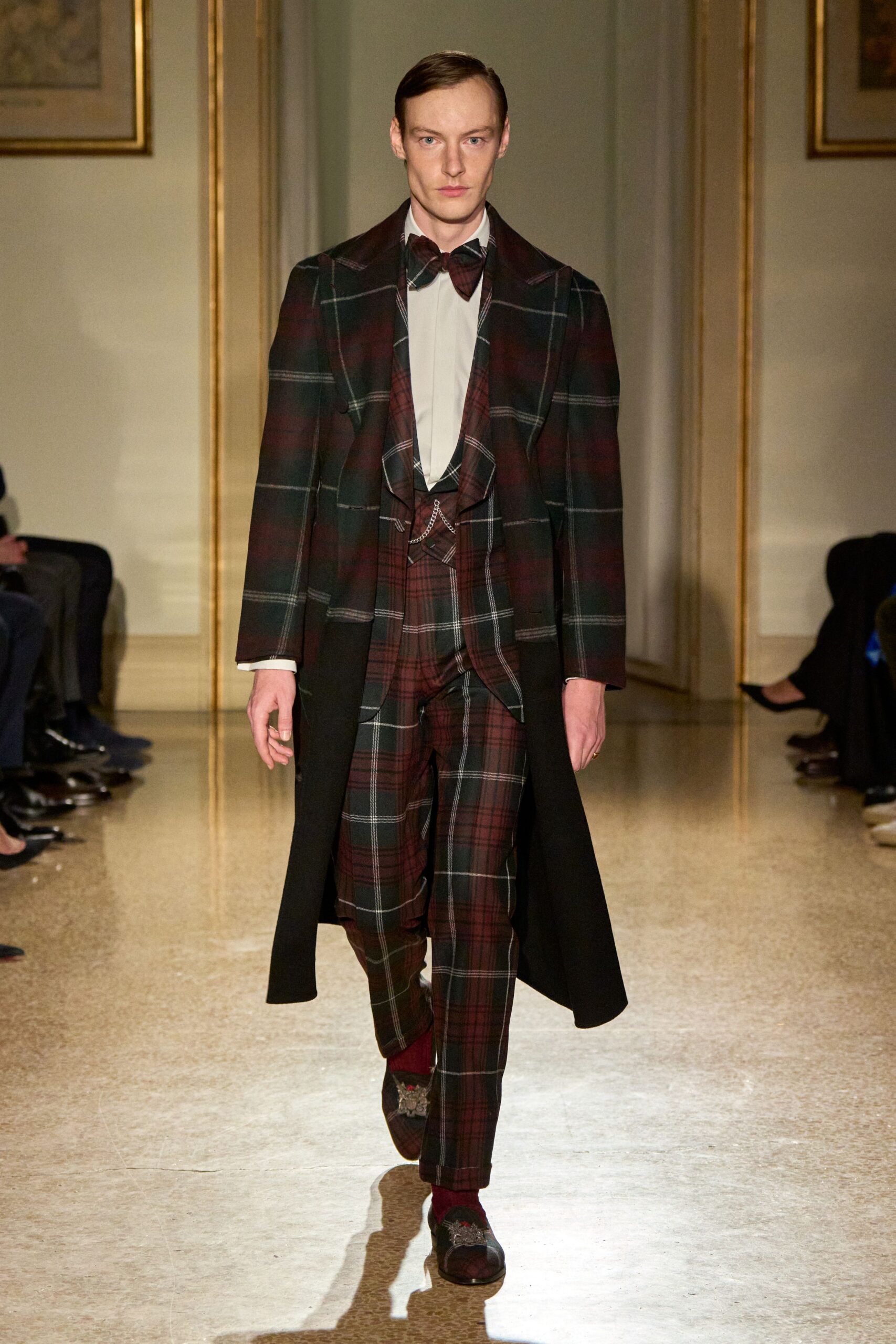 plaid wool coat and suit