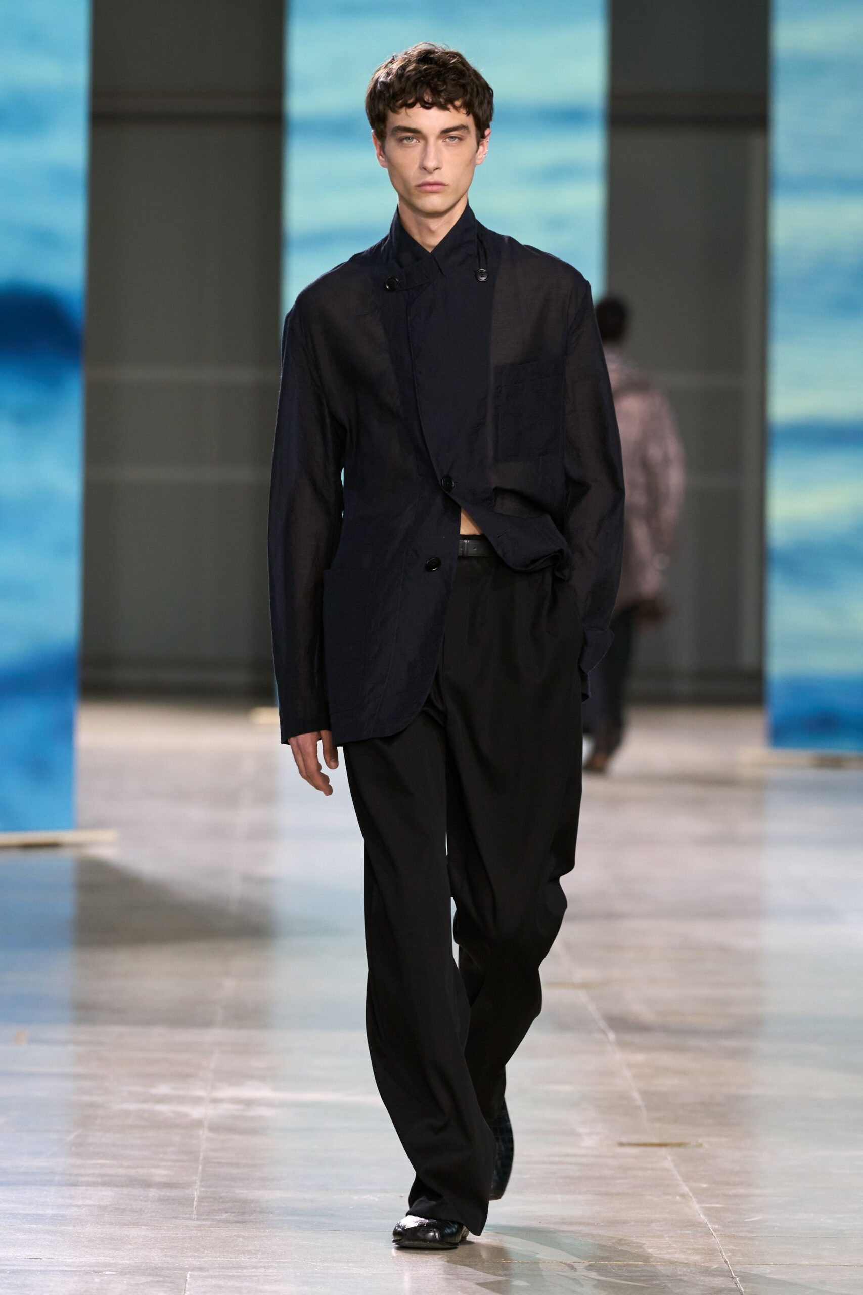 black relaxed jacket and pants