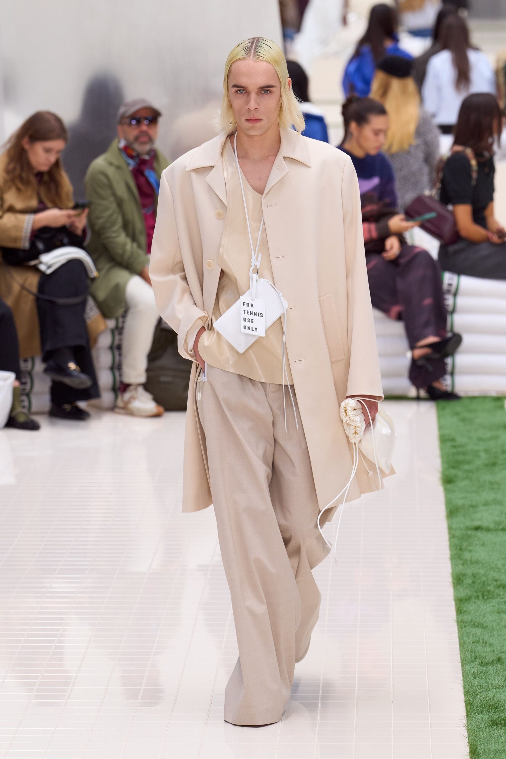 beige coat and pants outfit