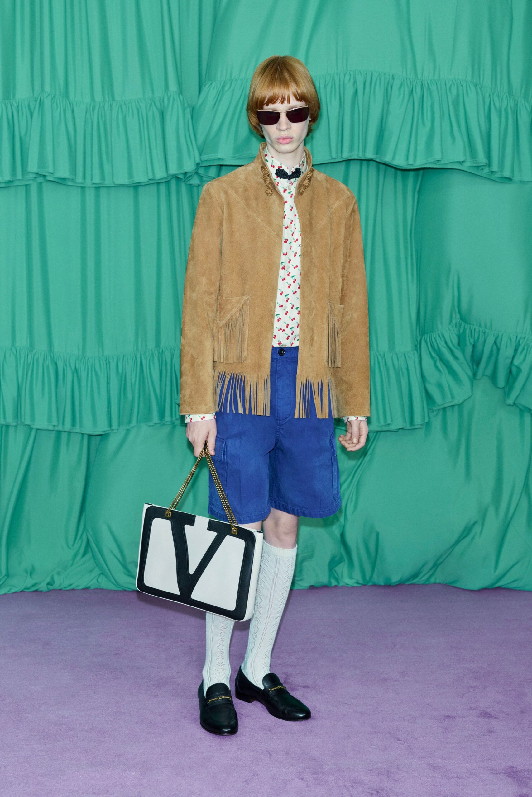 white color-blocked bag