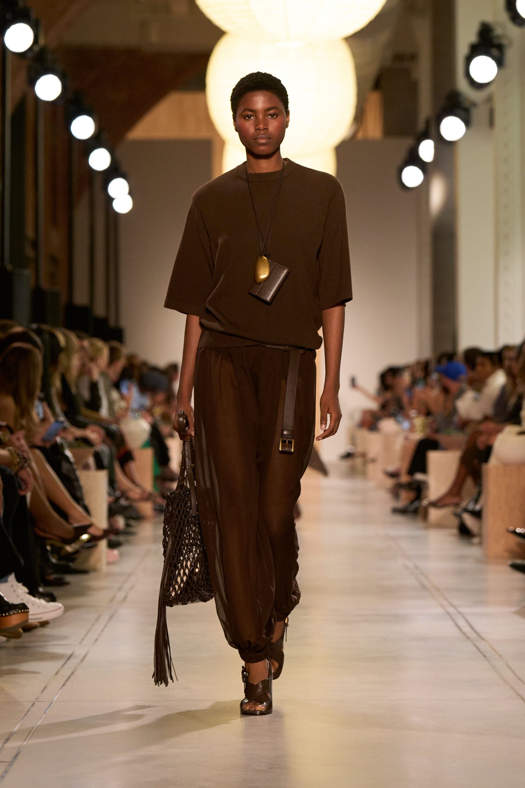 brown relaxed top and pants