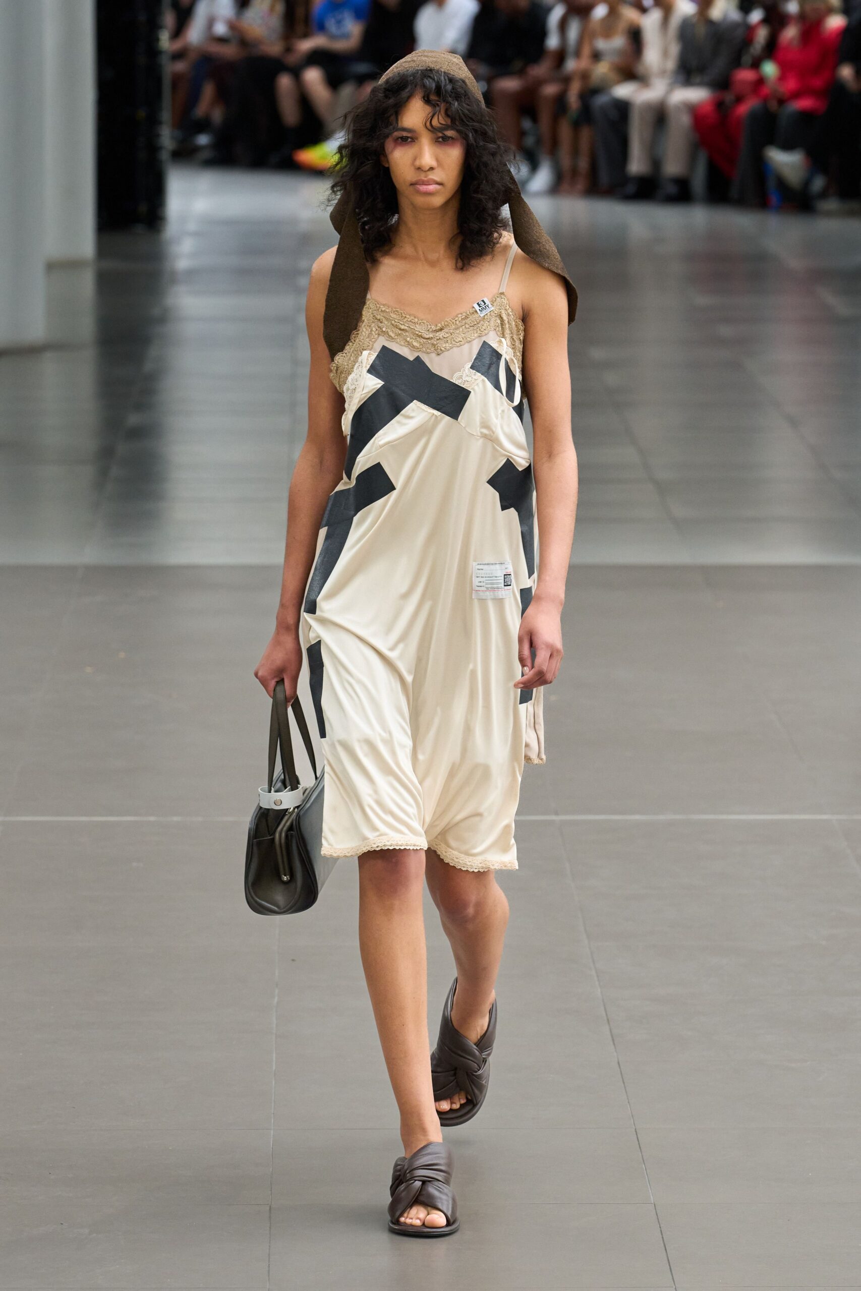 beige relaxed sleeveless dress