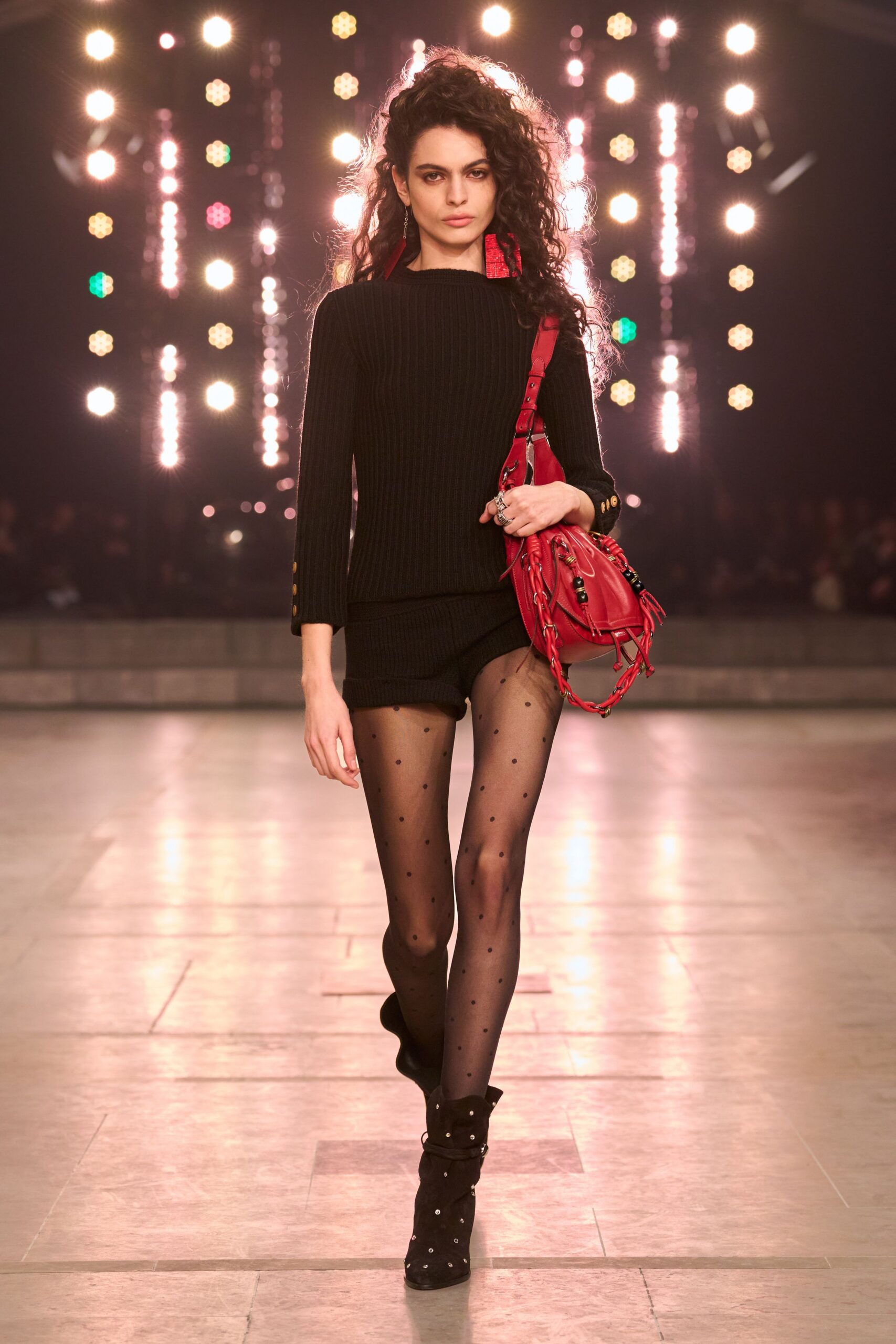 black fitted top with shorts