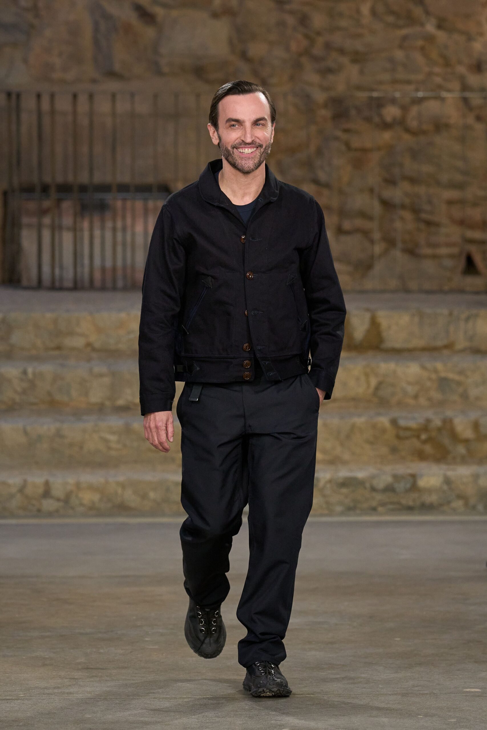black relaxed jacket and pants