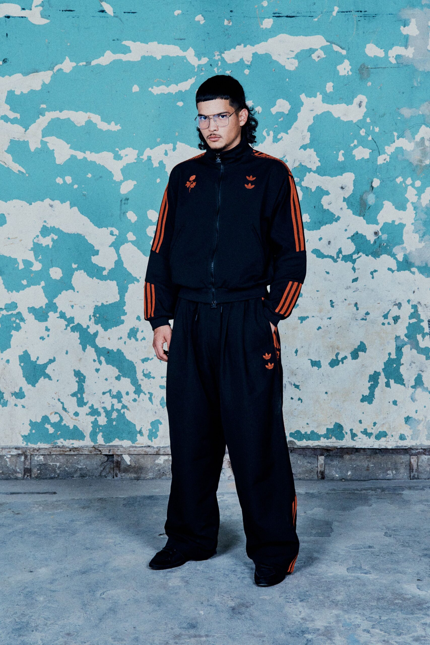 black cotton tracksuit