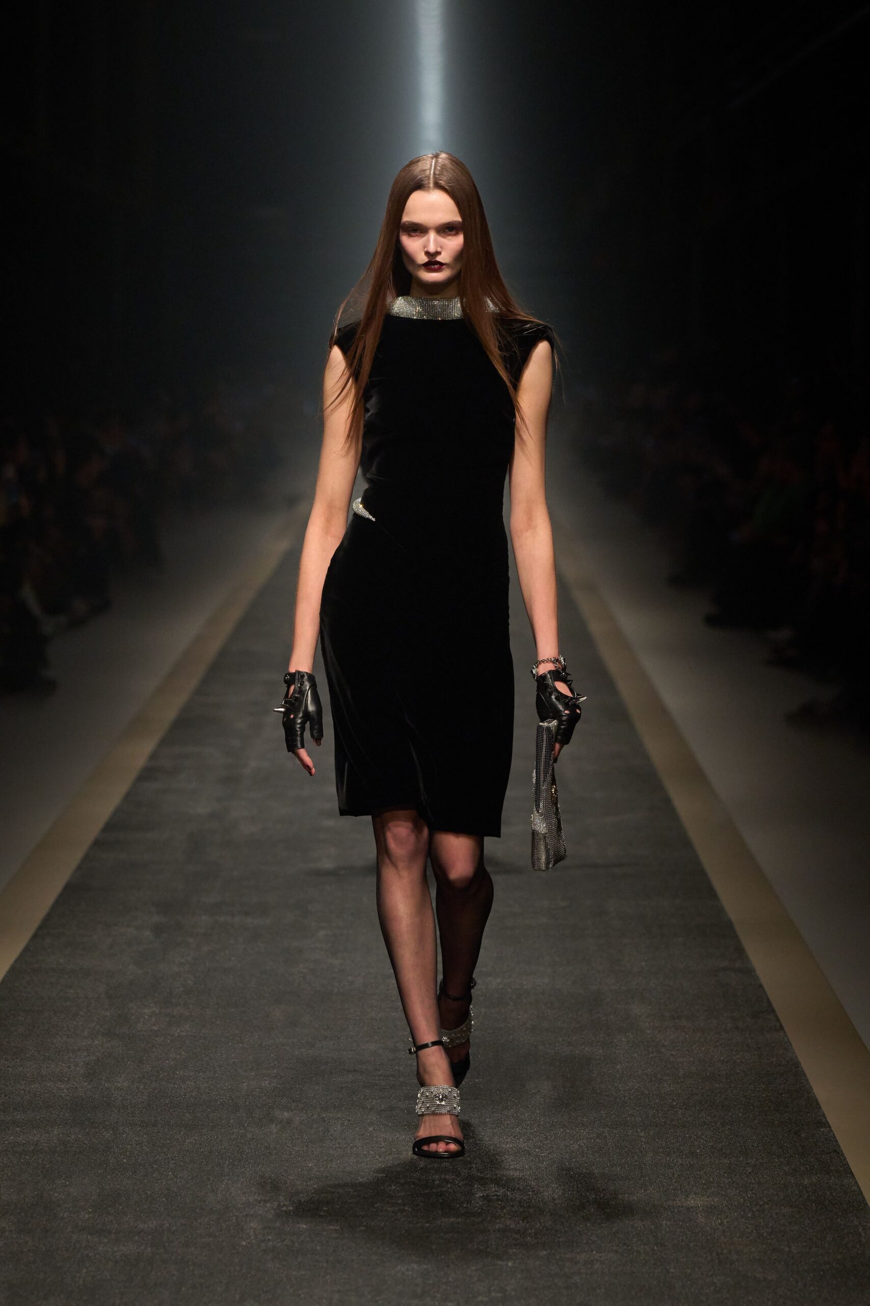 black velvet mini dress