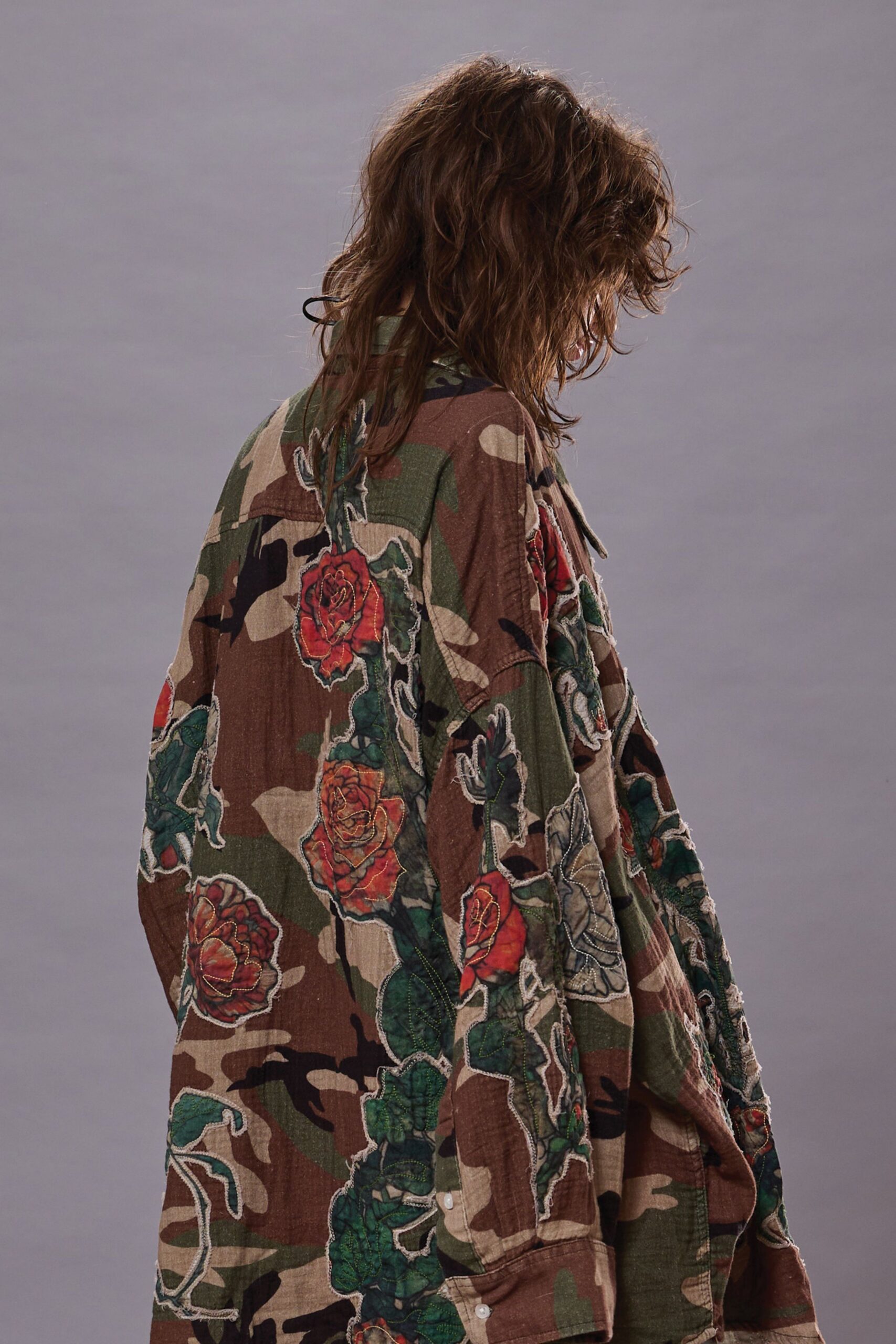 multi-colored oversized jacket