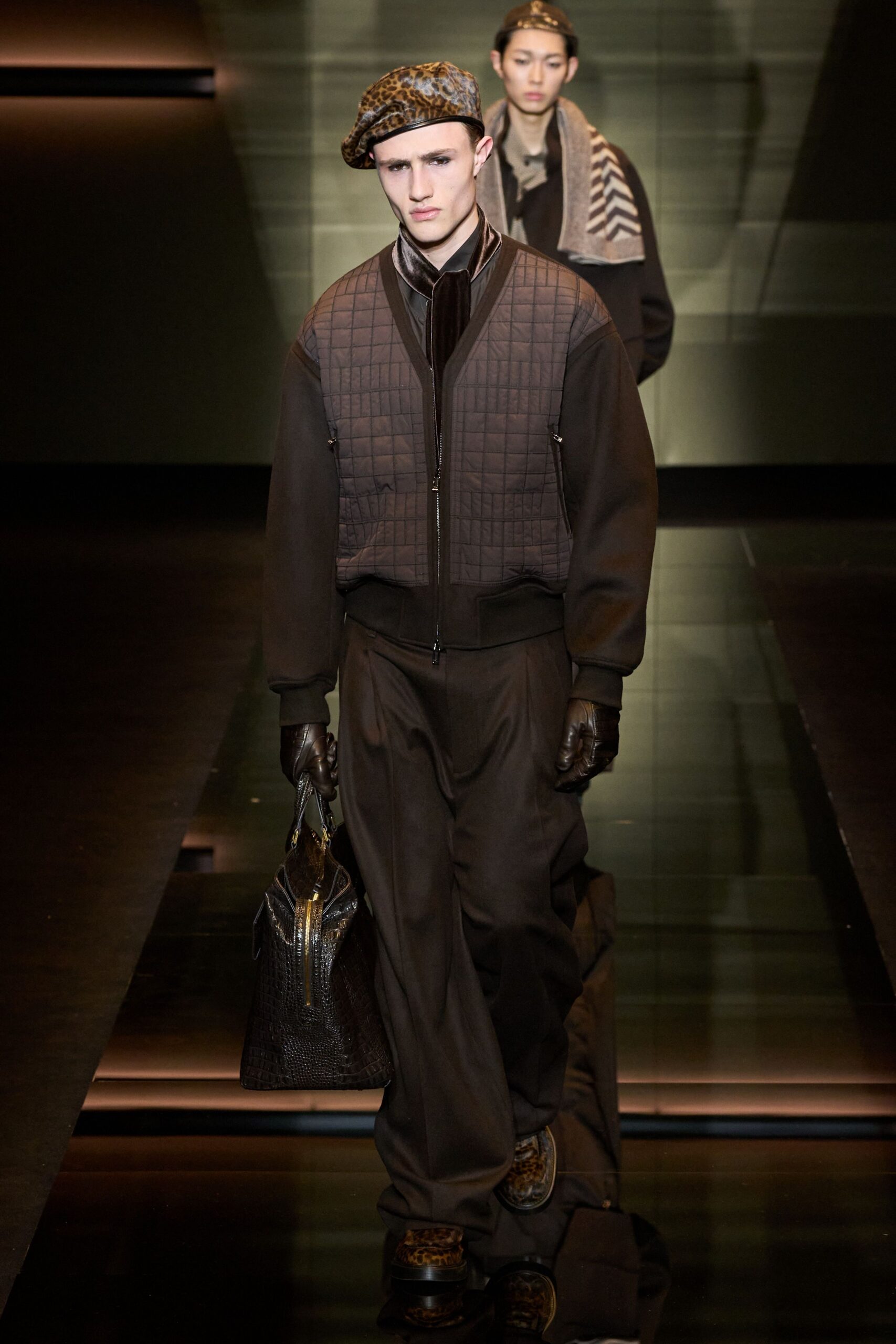brown relaxed jacket and pants