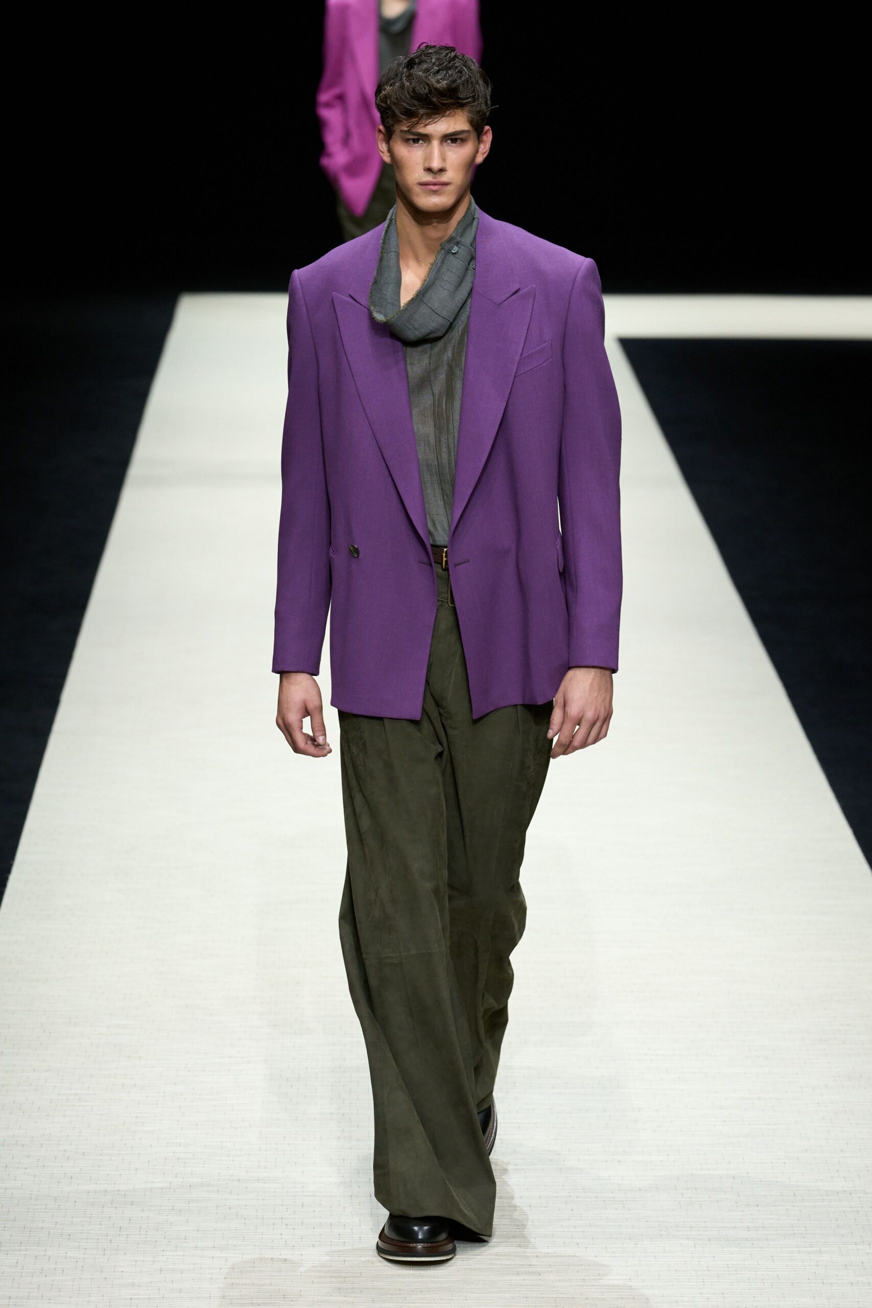 purple tailored blazer