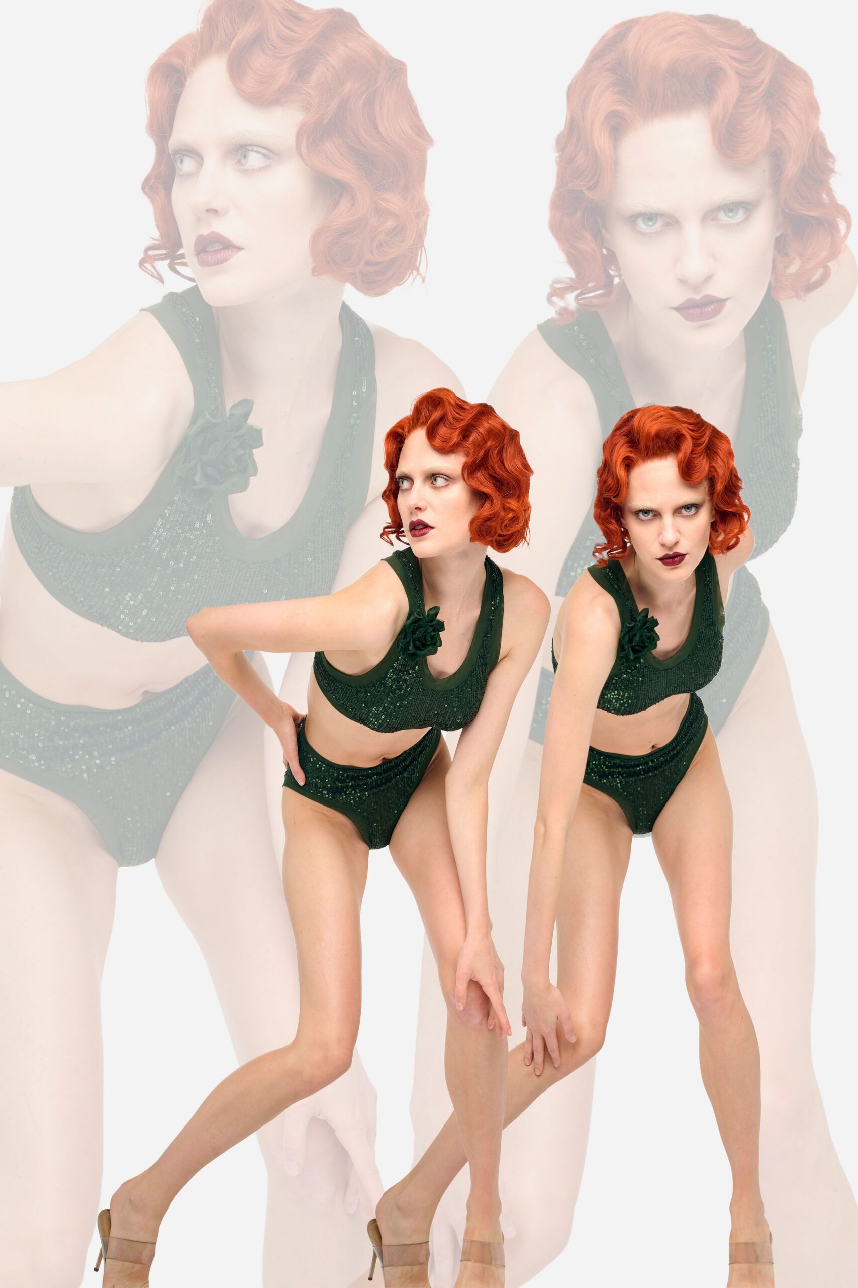 green sequin fitted shiny short shorts