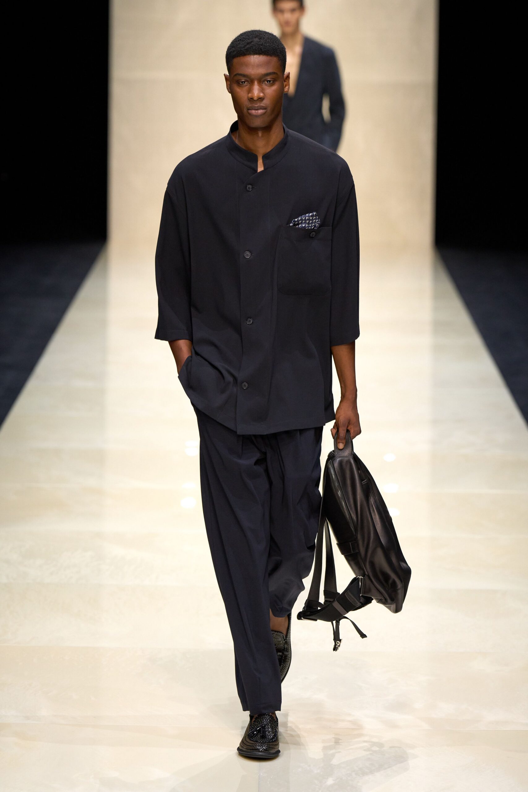 black relaxed shirt and pants