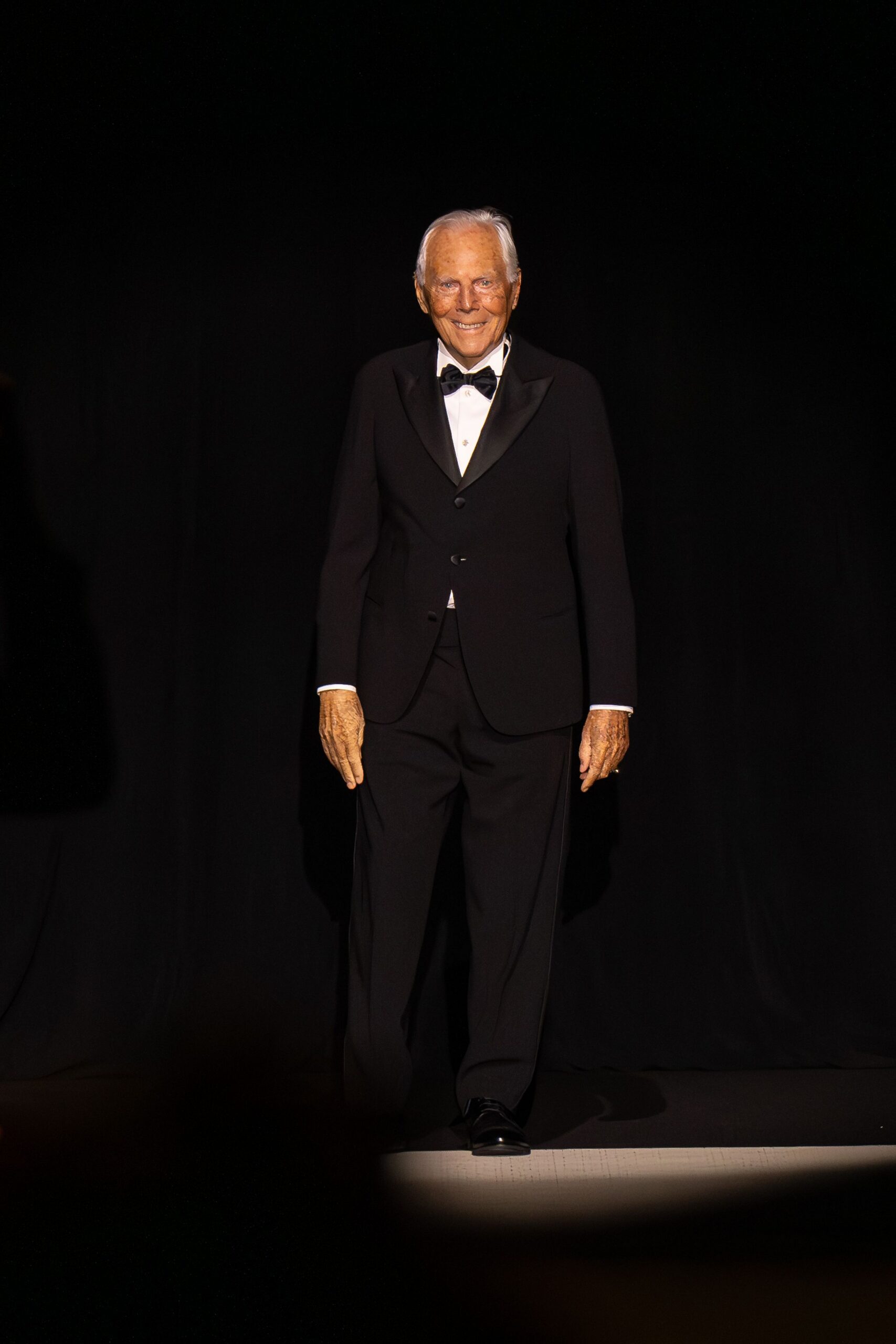 black tailored suit with shoes
