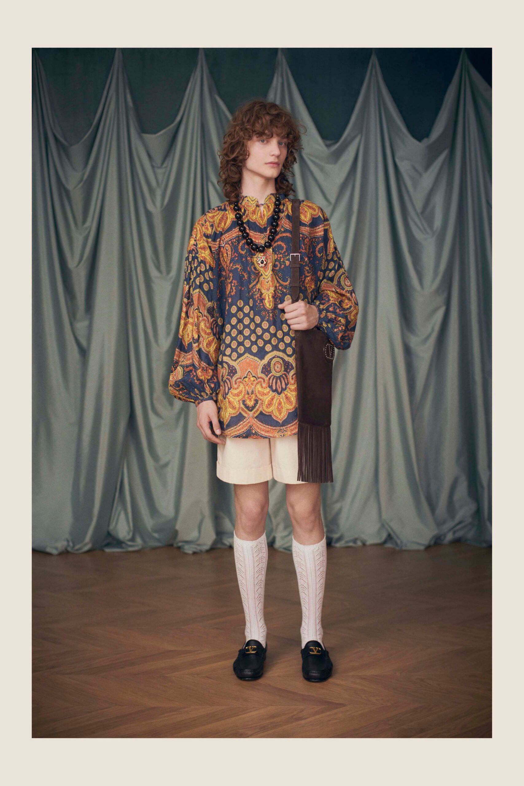 multi-colored relaxed shirt with shorts