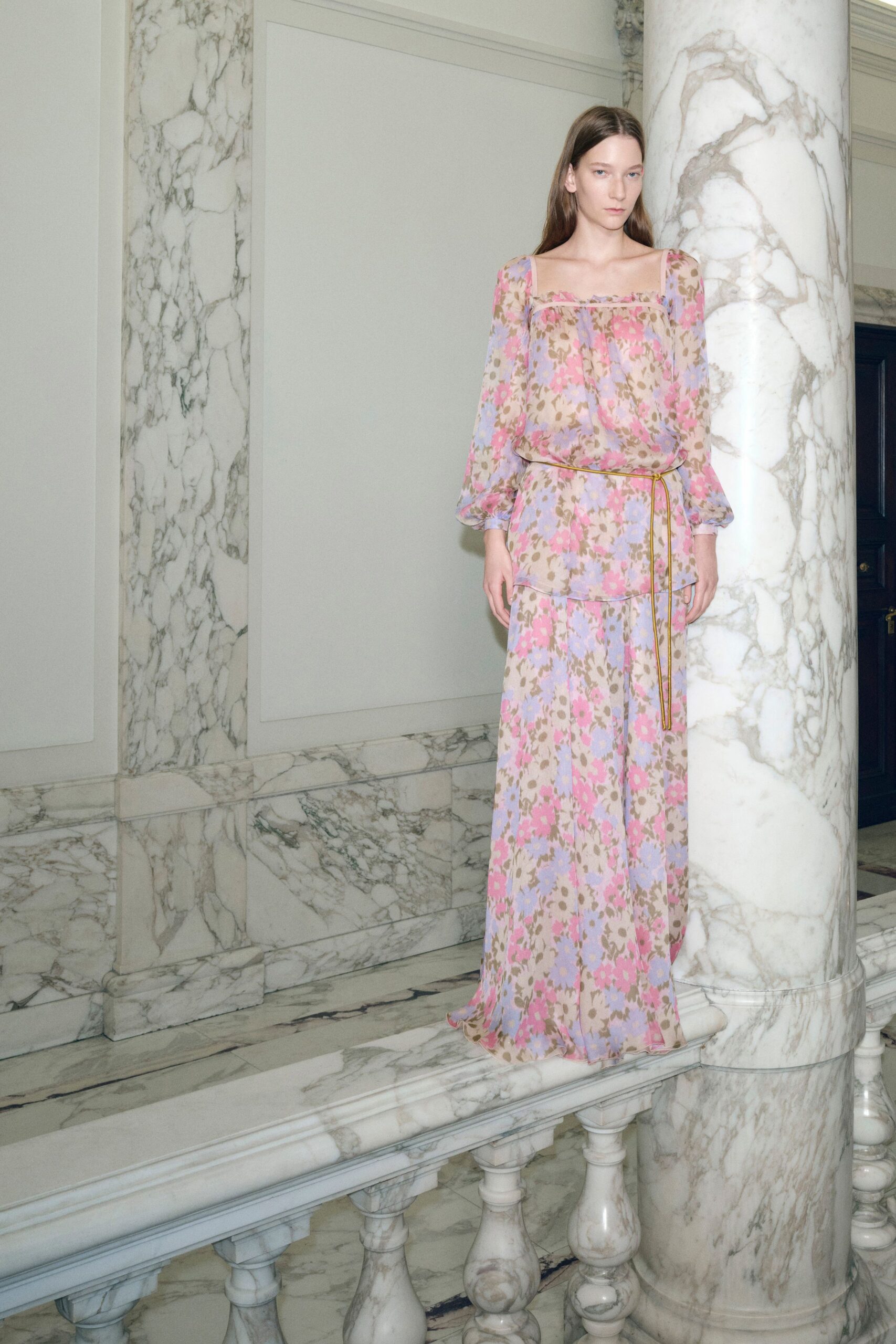 floral off-shoulder maxi dress