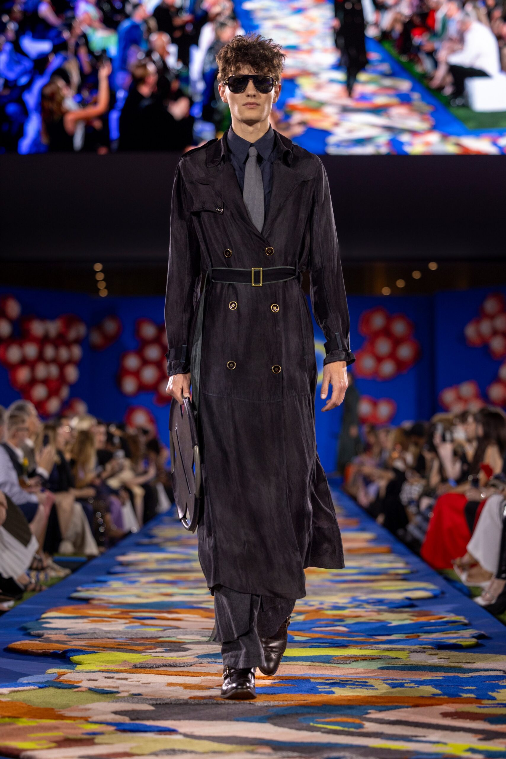 black trench coat with pants
