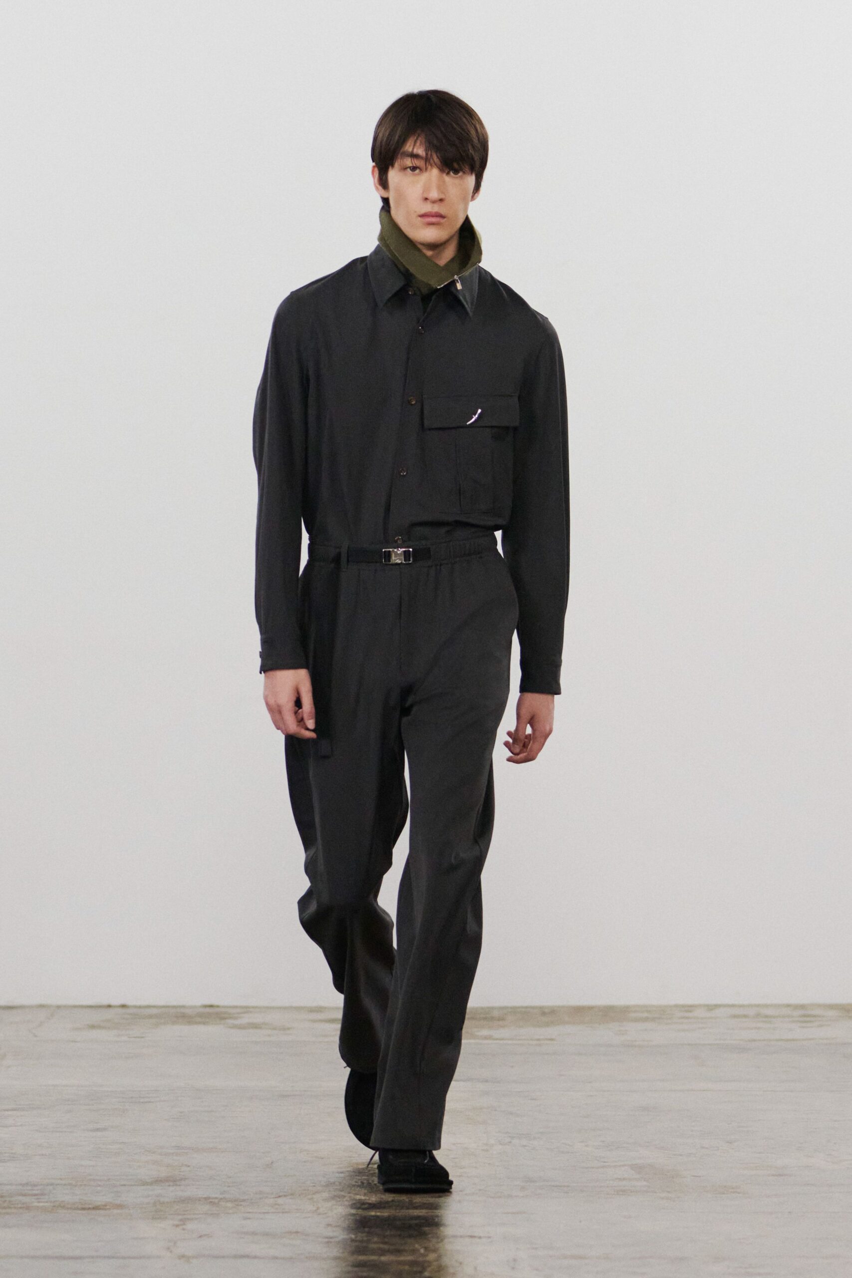 black relaxed shirt and pants