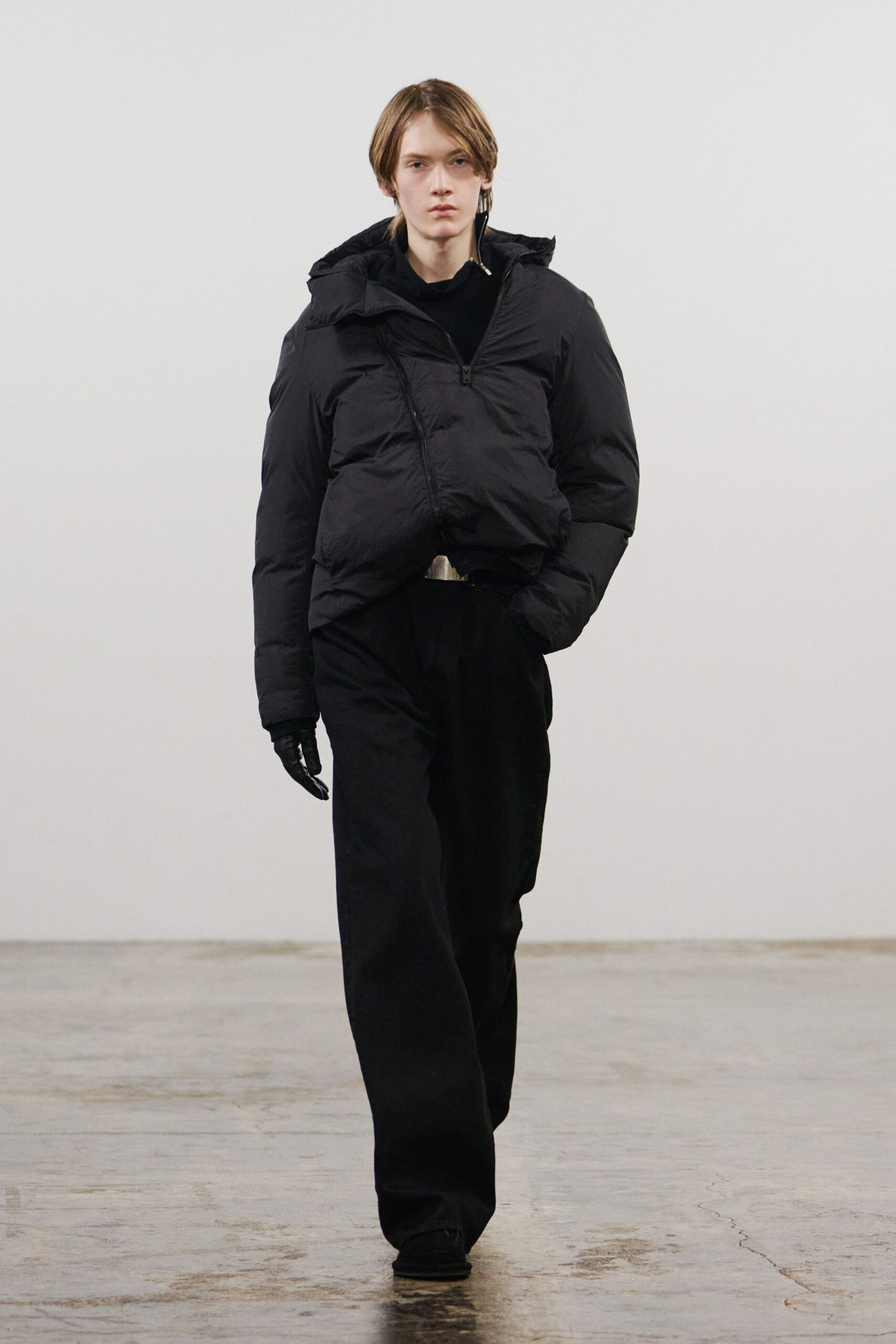black relaxed jacket and pants