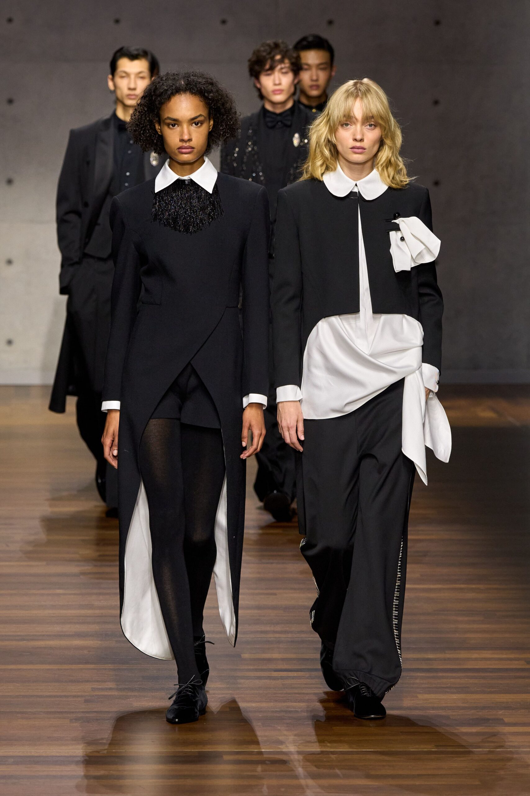 black midi dresses with collars