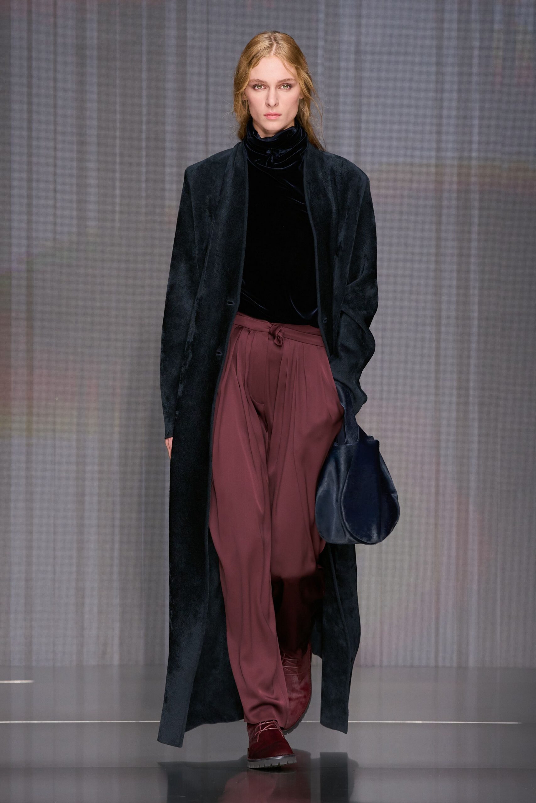 red silk relaxed pants