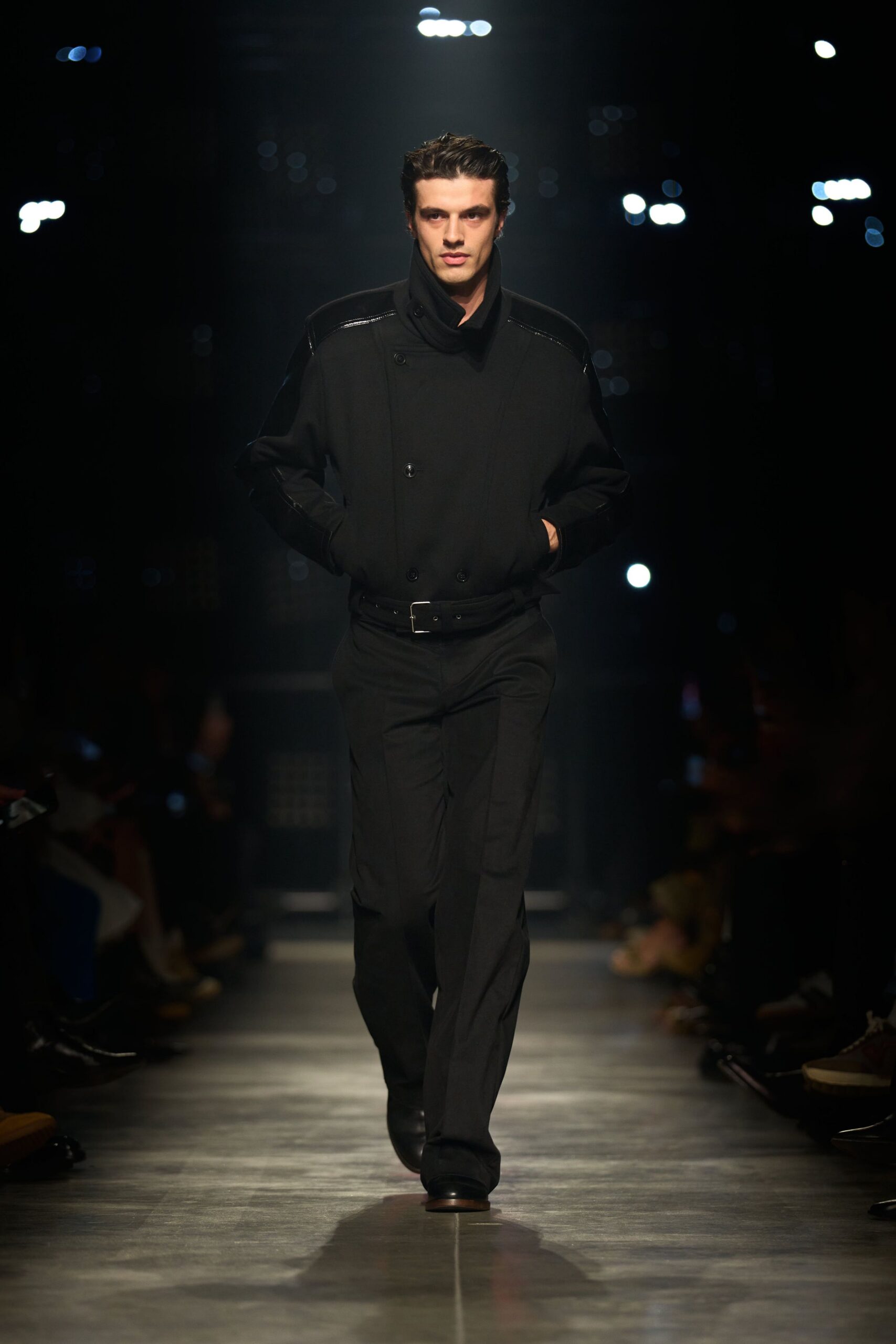 black relaxed jacket and pants