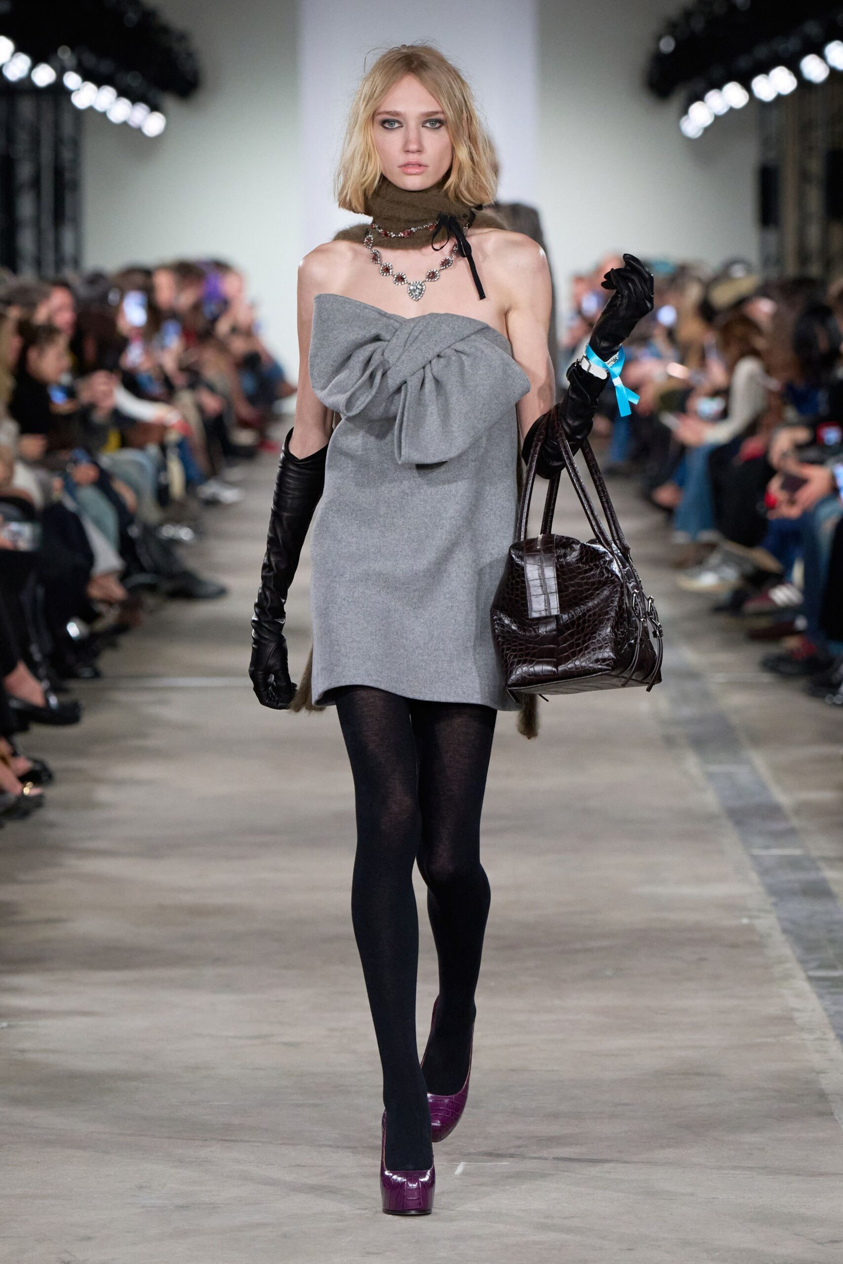 brown leather structured textured bag