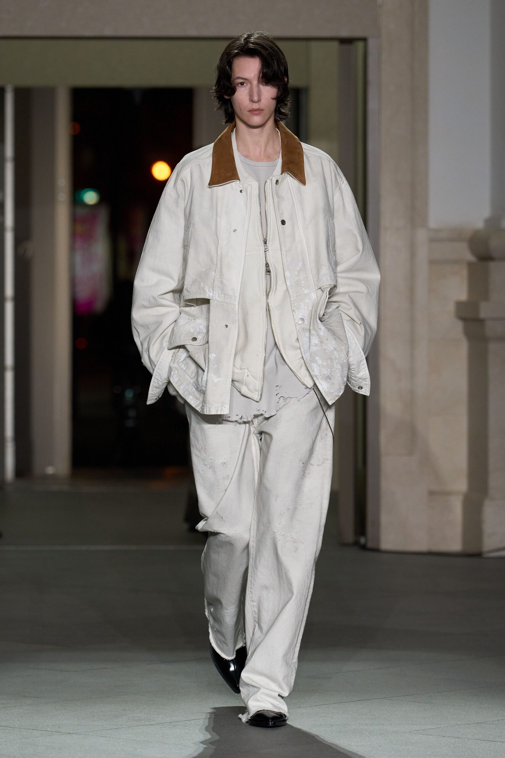 white cotton relaxed straight-leg pants