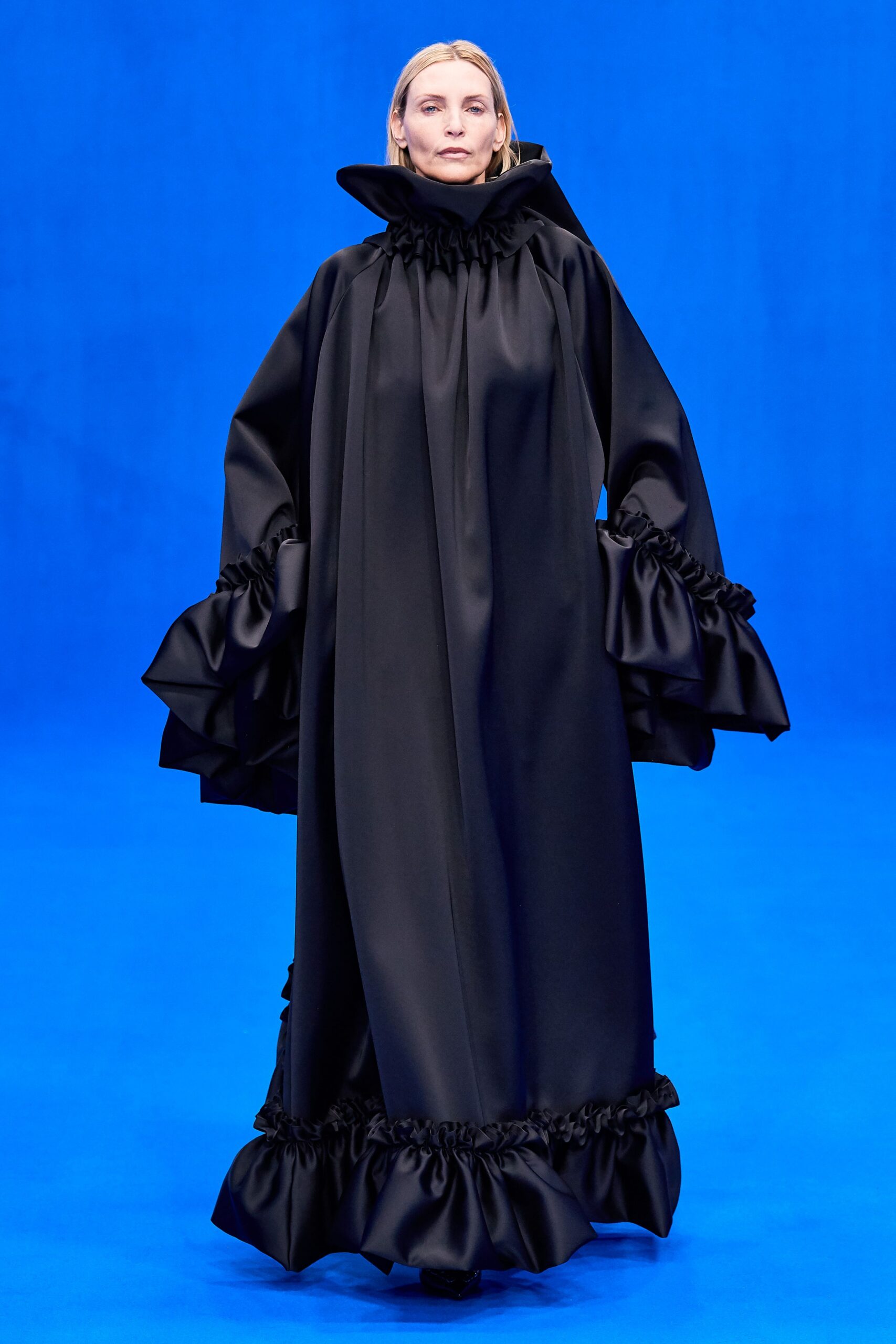 black silk relaxed maxi dress