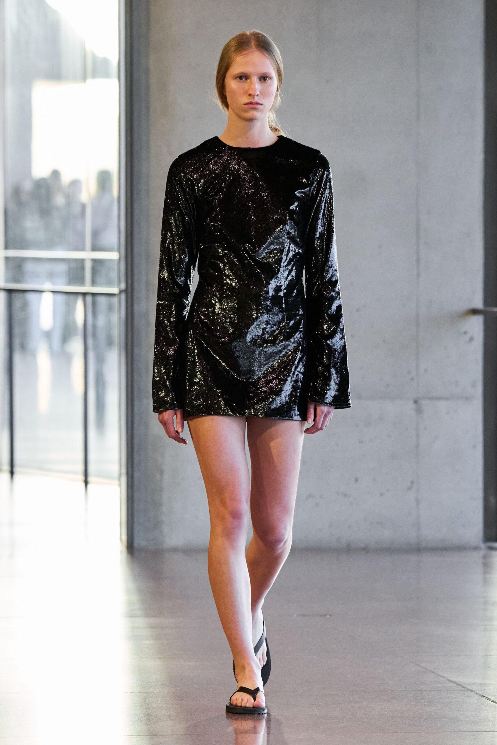 black velvet mini dress