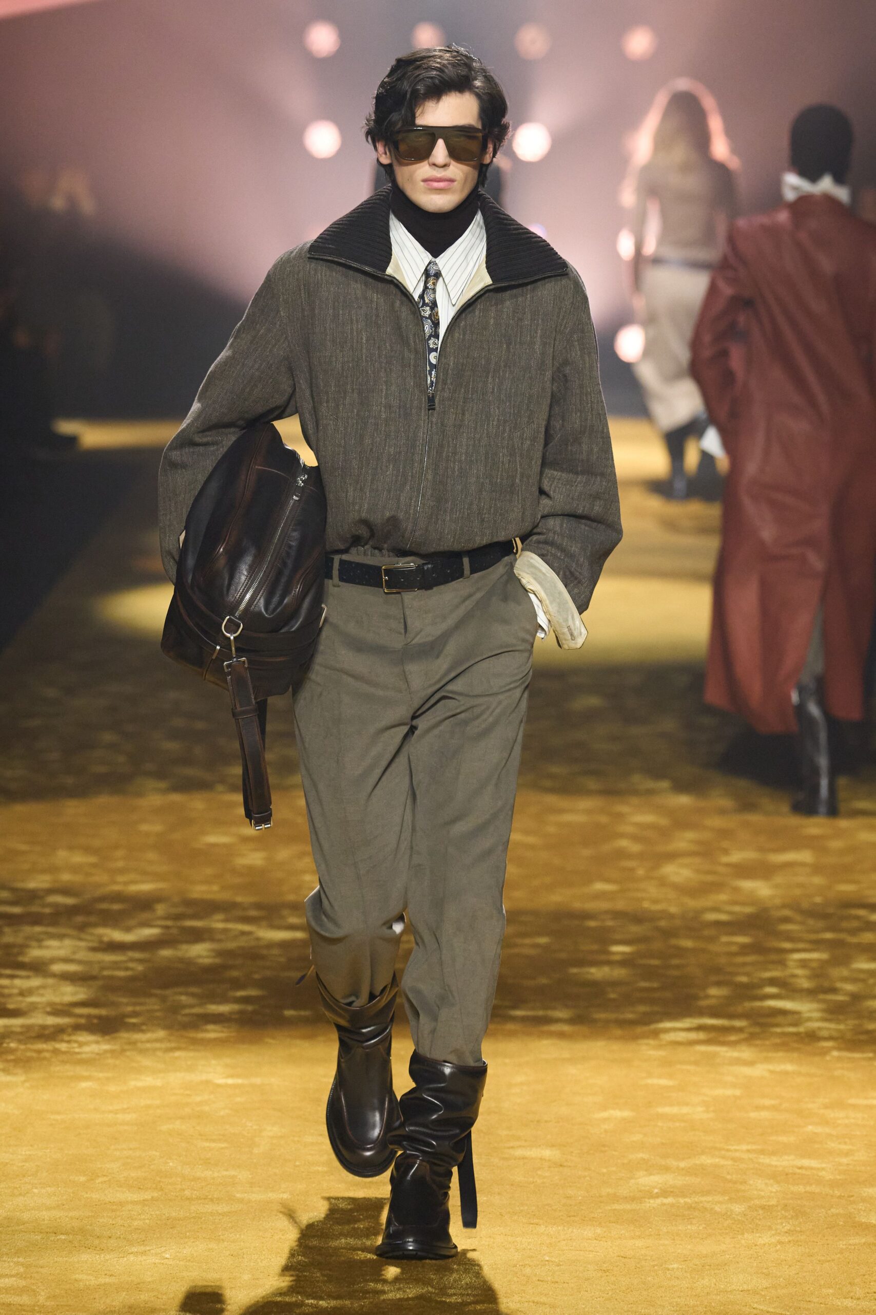 gray wool structured jacket