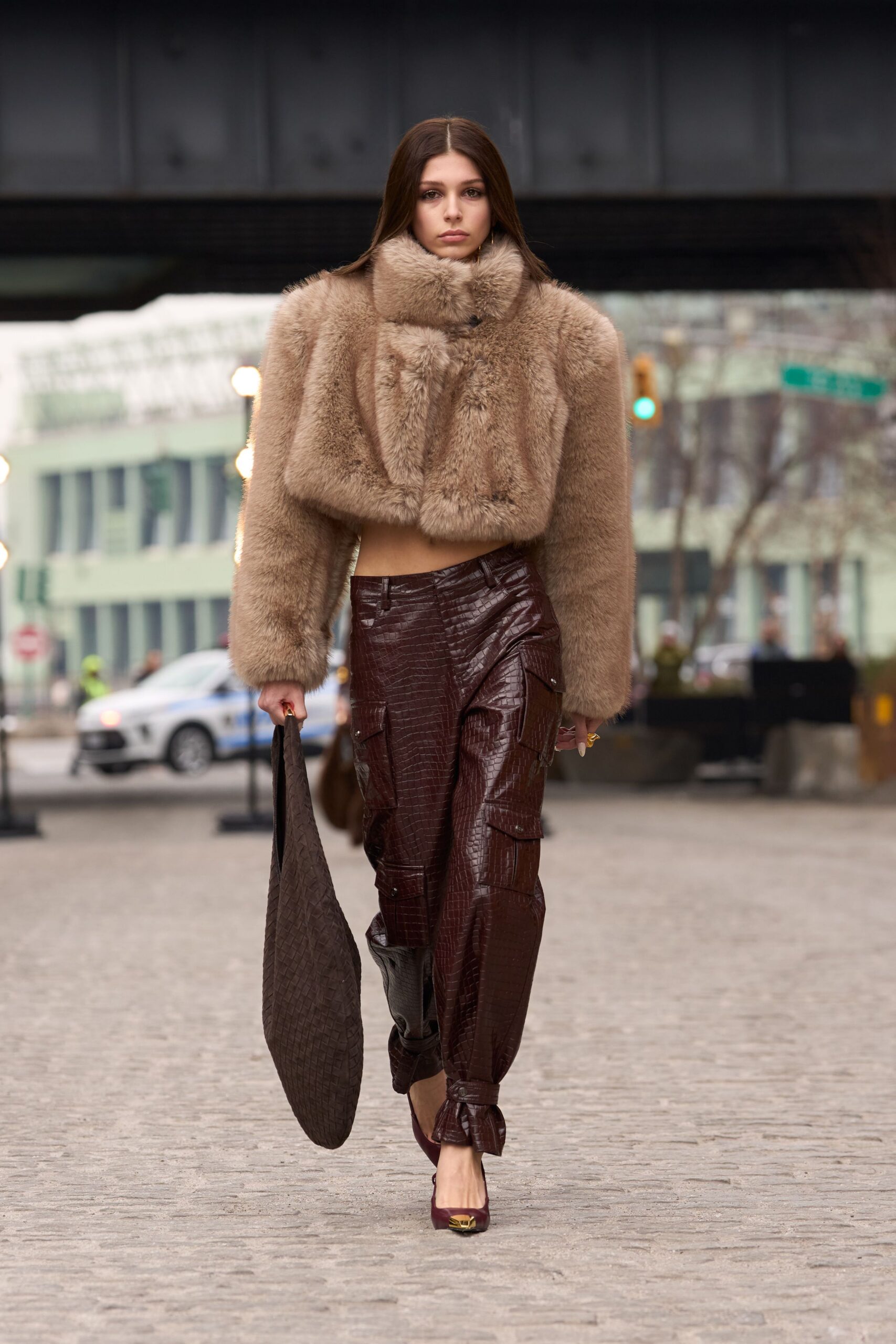 maroon leather fitted zippered pants