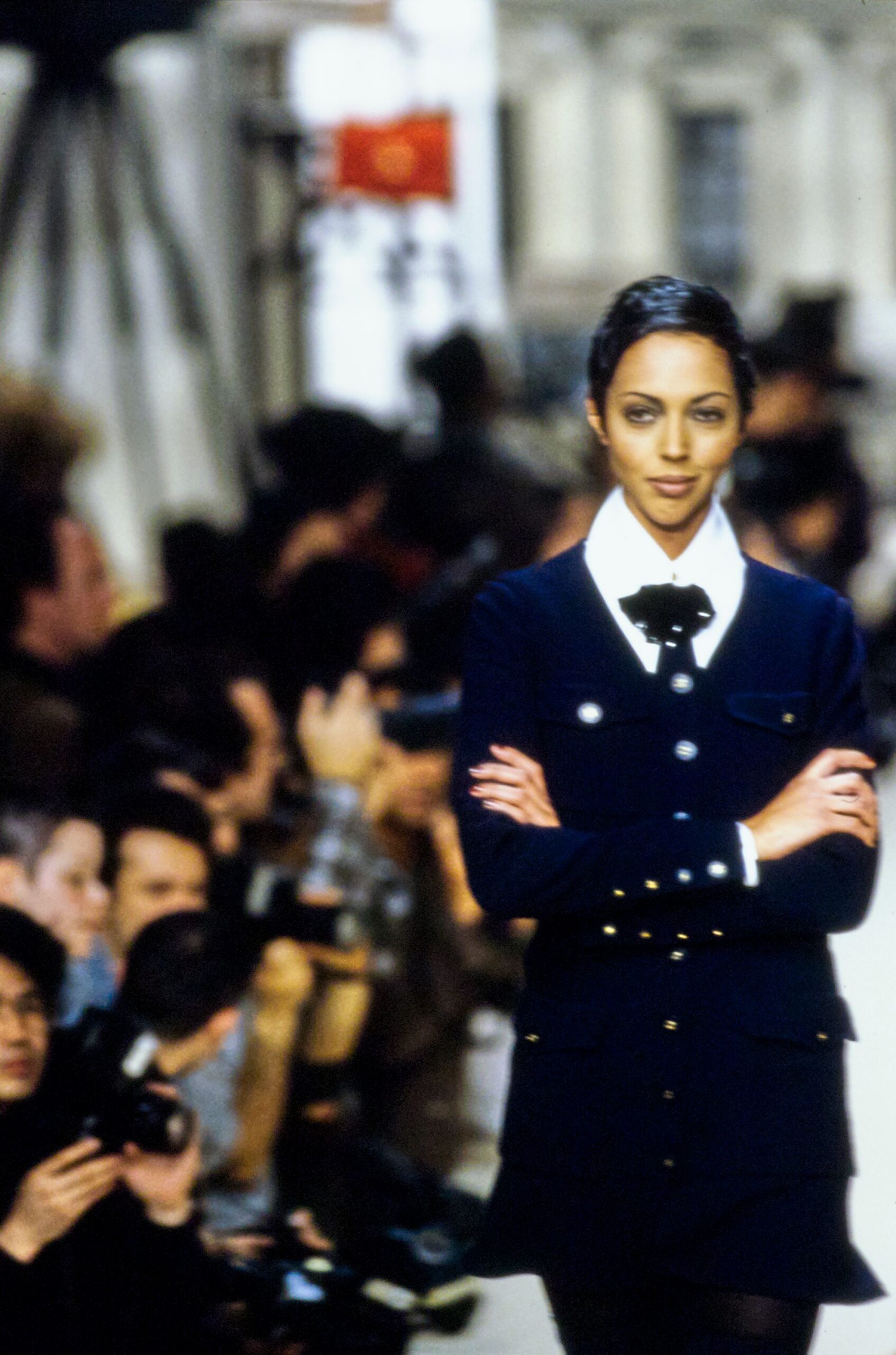 navy blazer with white shirt